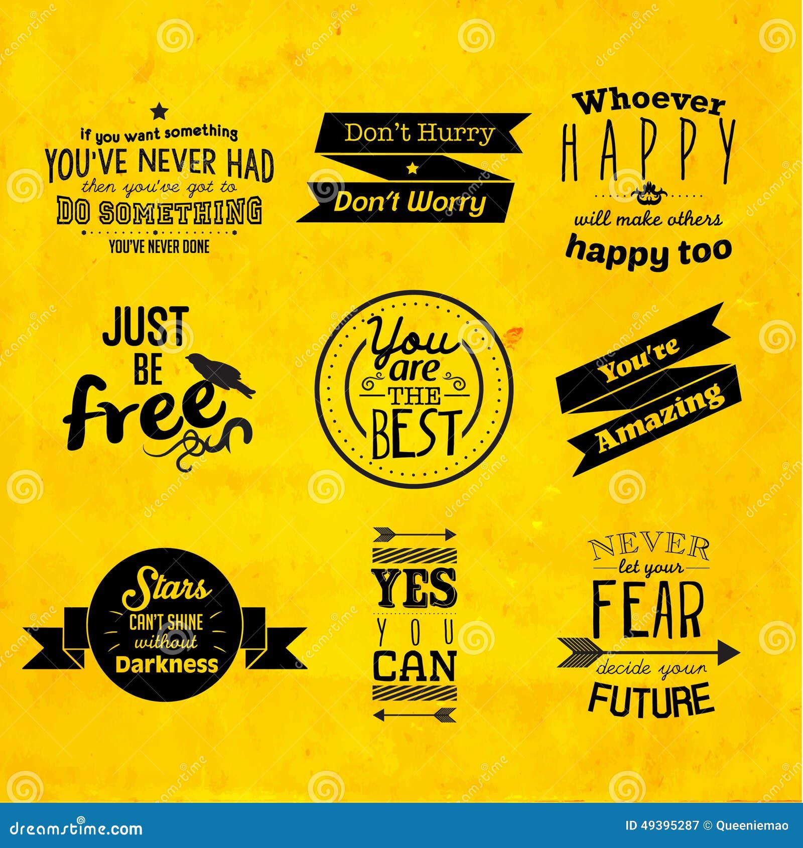 Inspirational and Encouraging Quote Vector Design Stock Vector