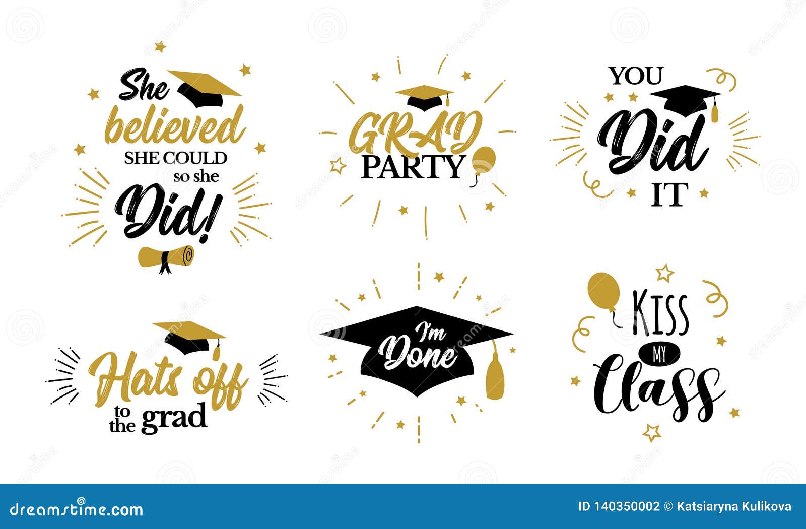 Download Inspirational Grad Party Quotes To Congrat Graduates Stock ...
