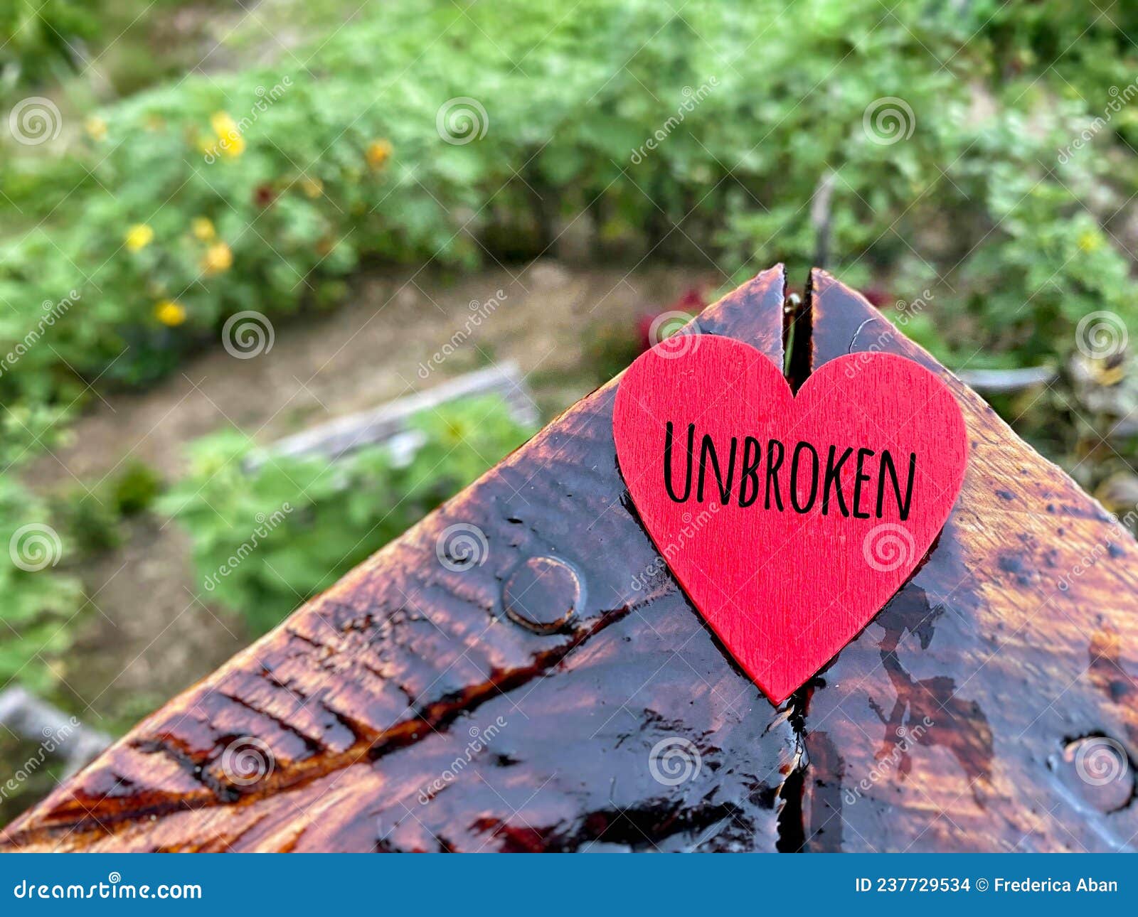 inspirational and motivational concept - unbroken text background. stock photo.