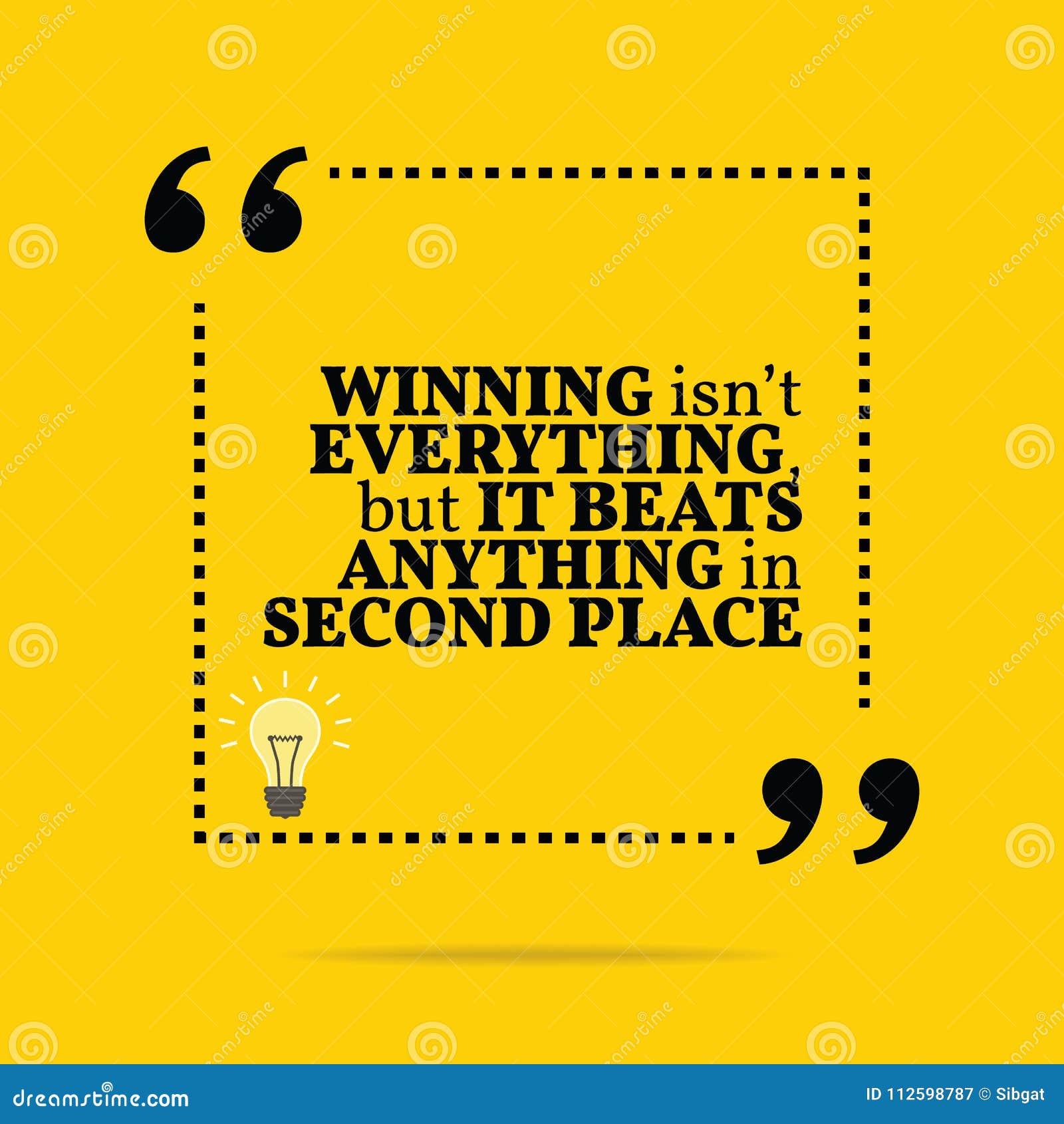 Inspirational Motivational Quote. Winning Isn`t Everything, but Stock ...