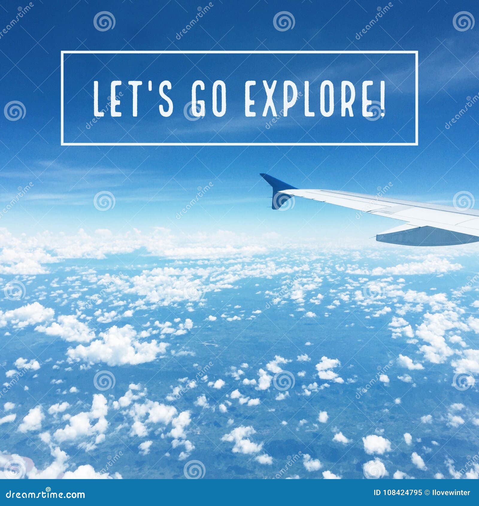 inspirational motivational travel quote `let`s go explore`