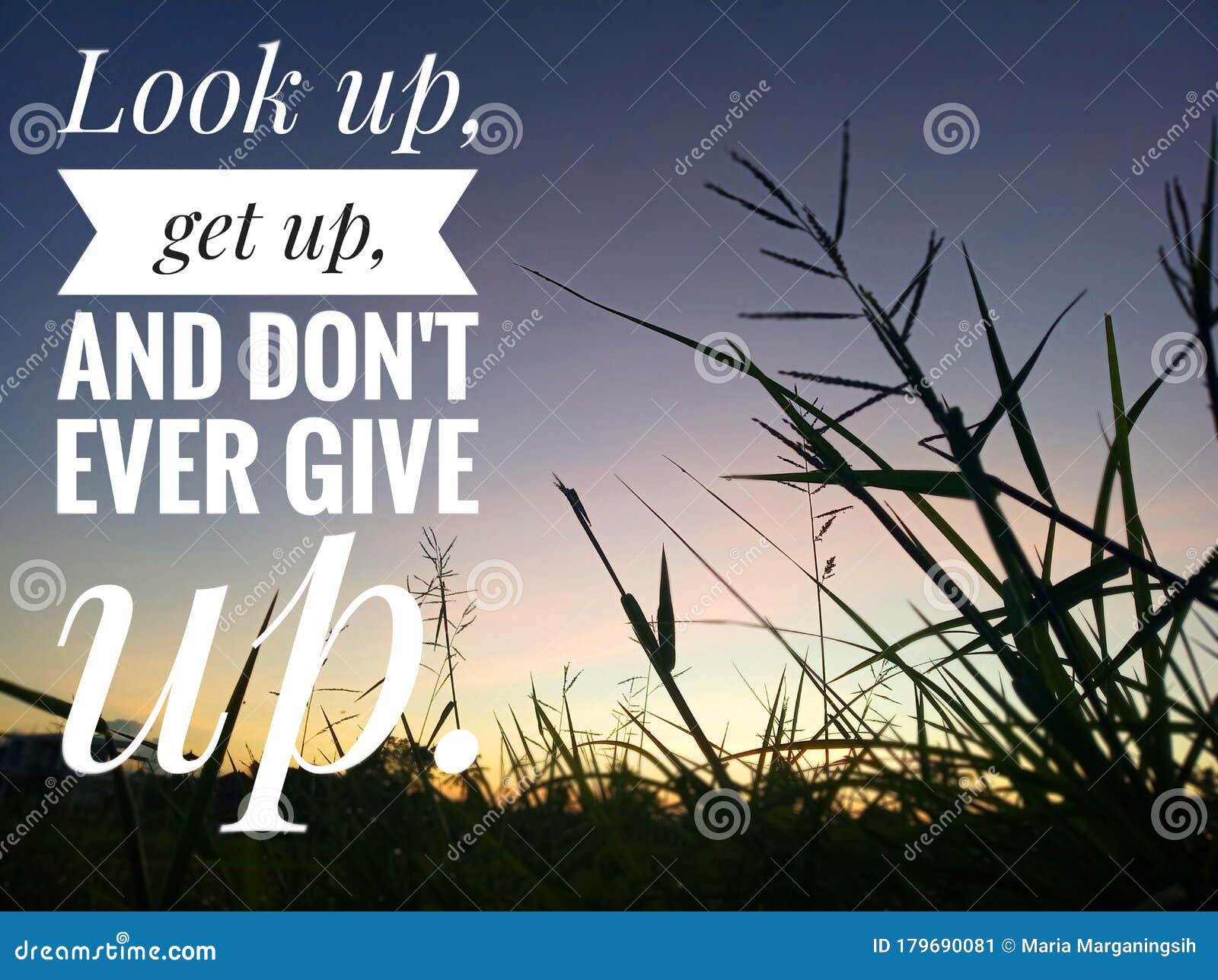 Inspirational Quote - Look Up, Get Up, and Do Not Ever Give Up. on ...