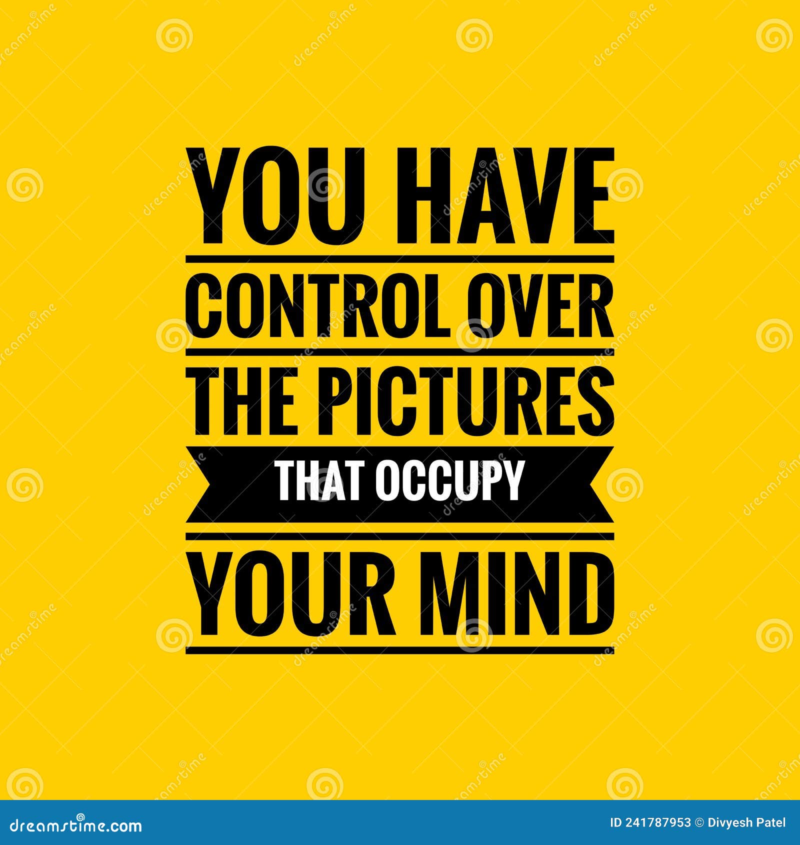 Attitude Quote. Inspirational Motivating Quote on Yellow ...