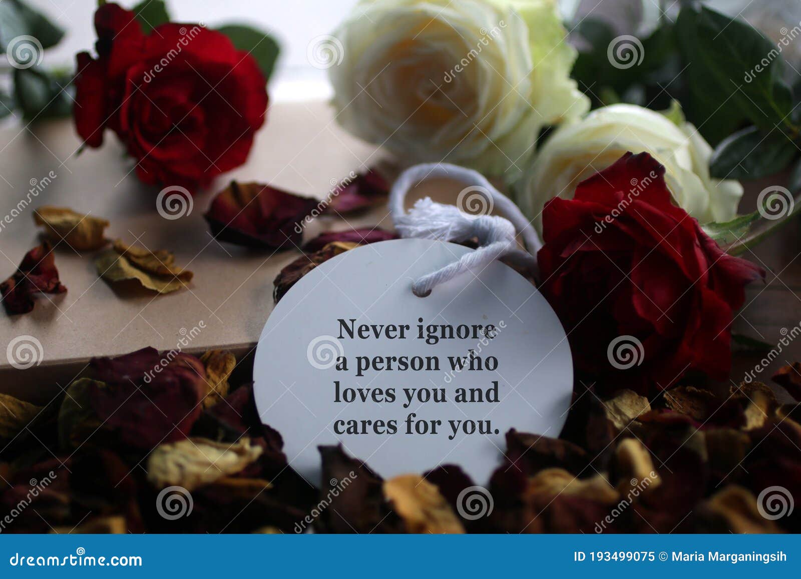Inspirational Quote - Never Ignore A Person Who Loves You And Cares For ...