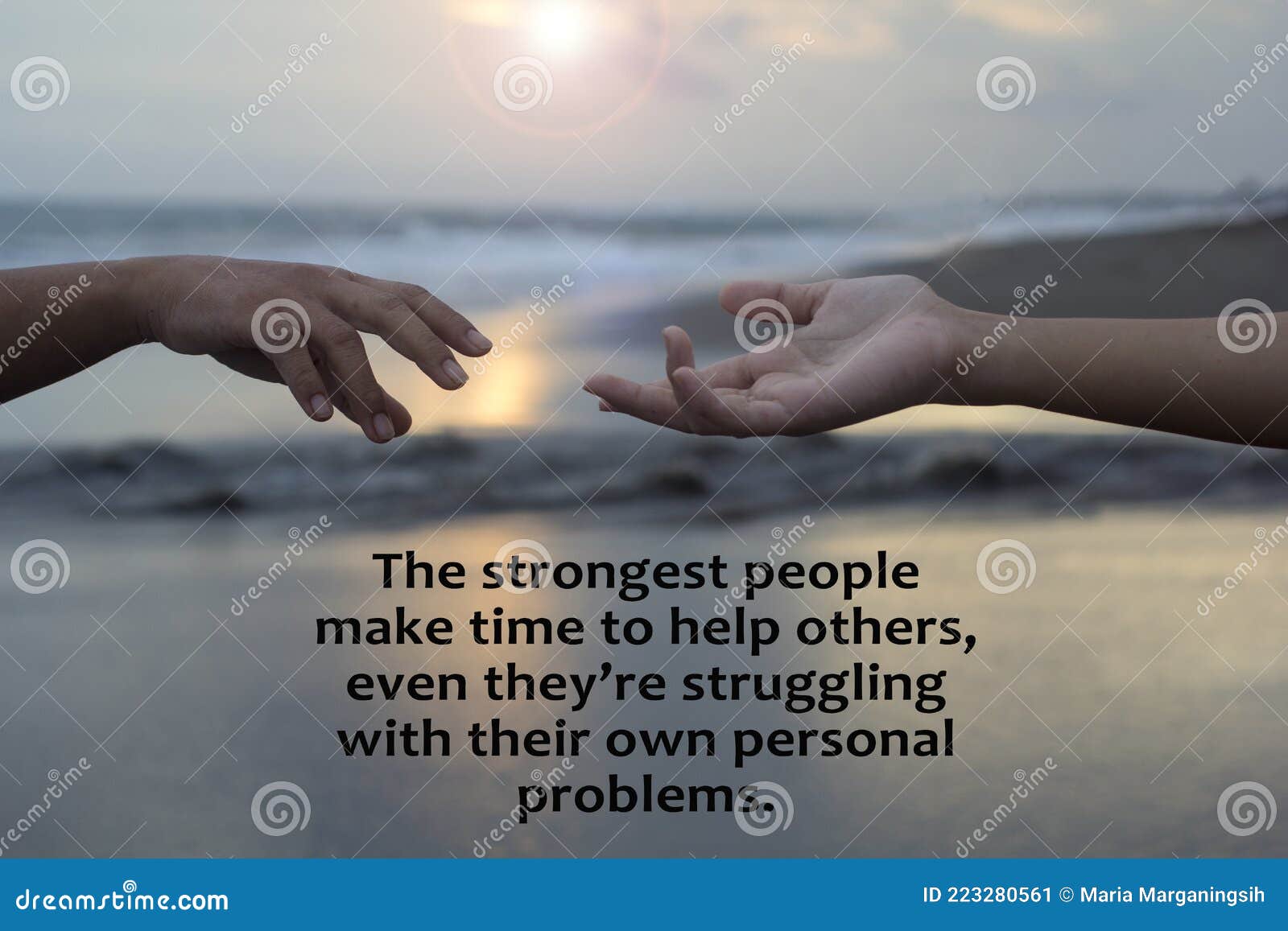 Inspirational Quote - the Strongest People Make Time To Help