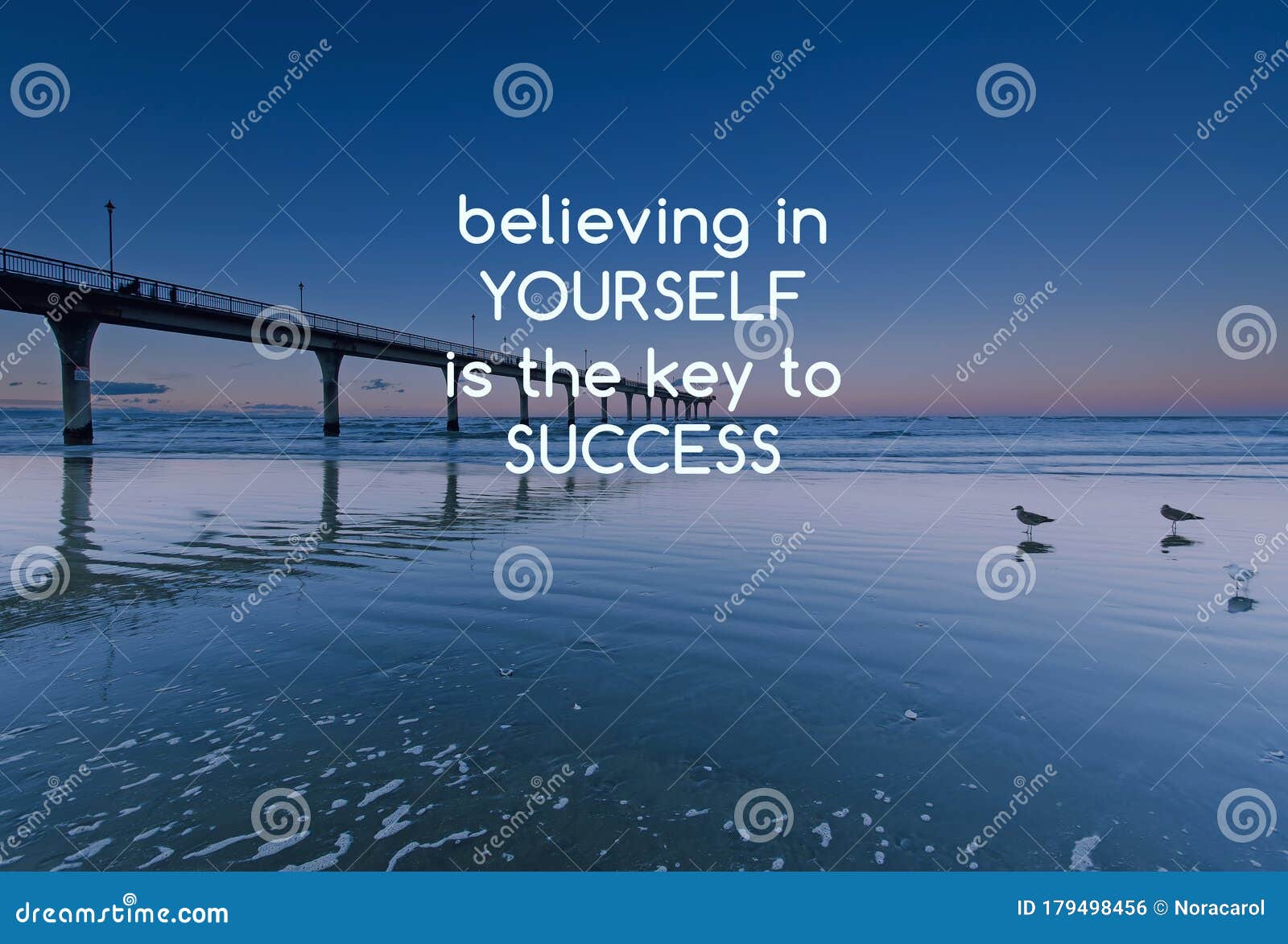 Life Quotes - Believing in Yourself is the Key To Success Stock ...