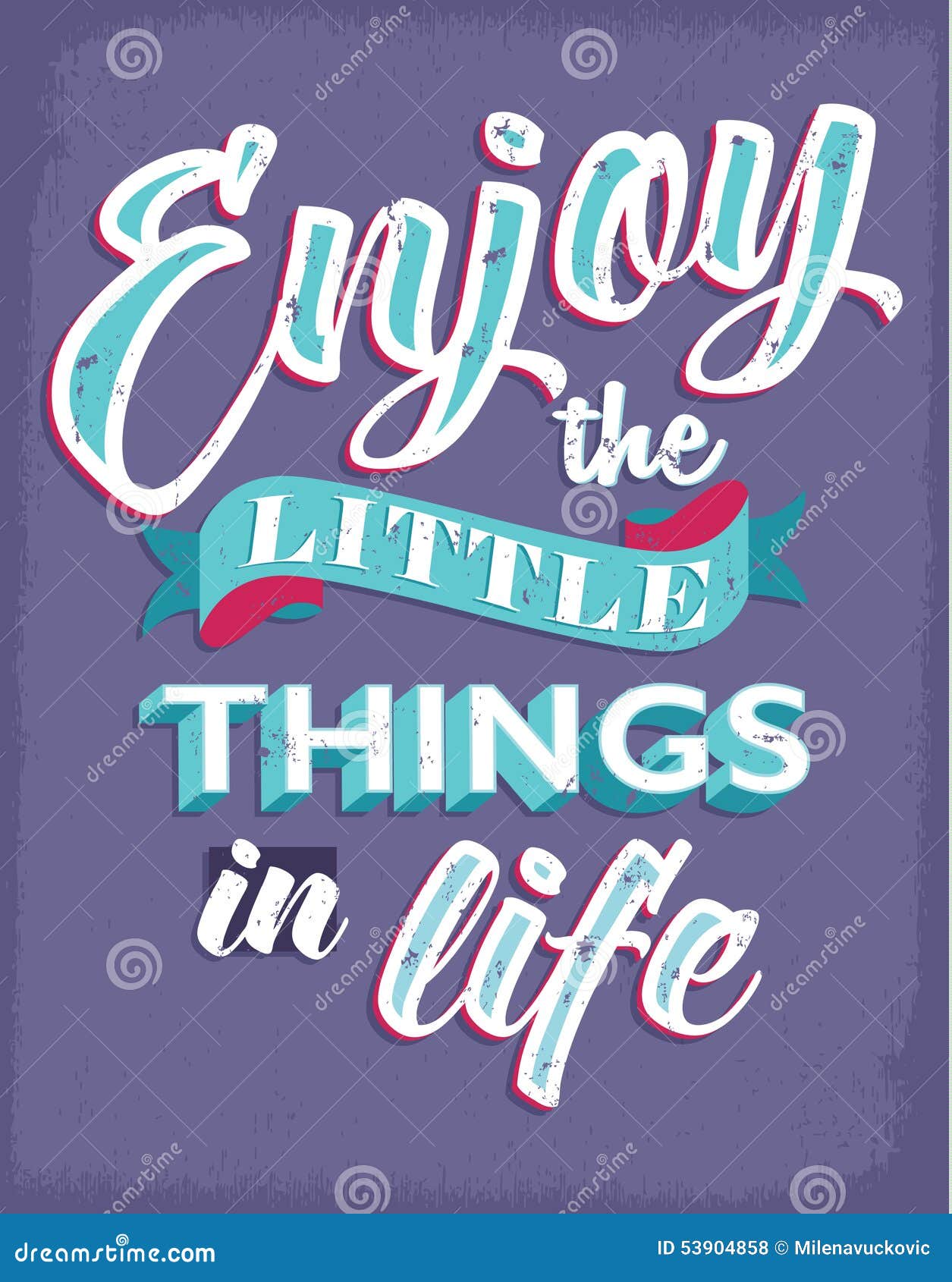 Inspirational Quotes for Enjoying Life Stock Vector - Illustration ...