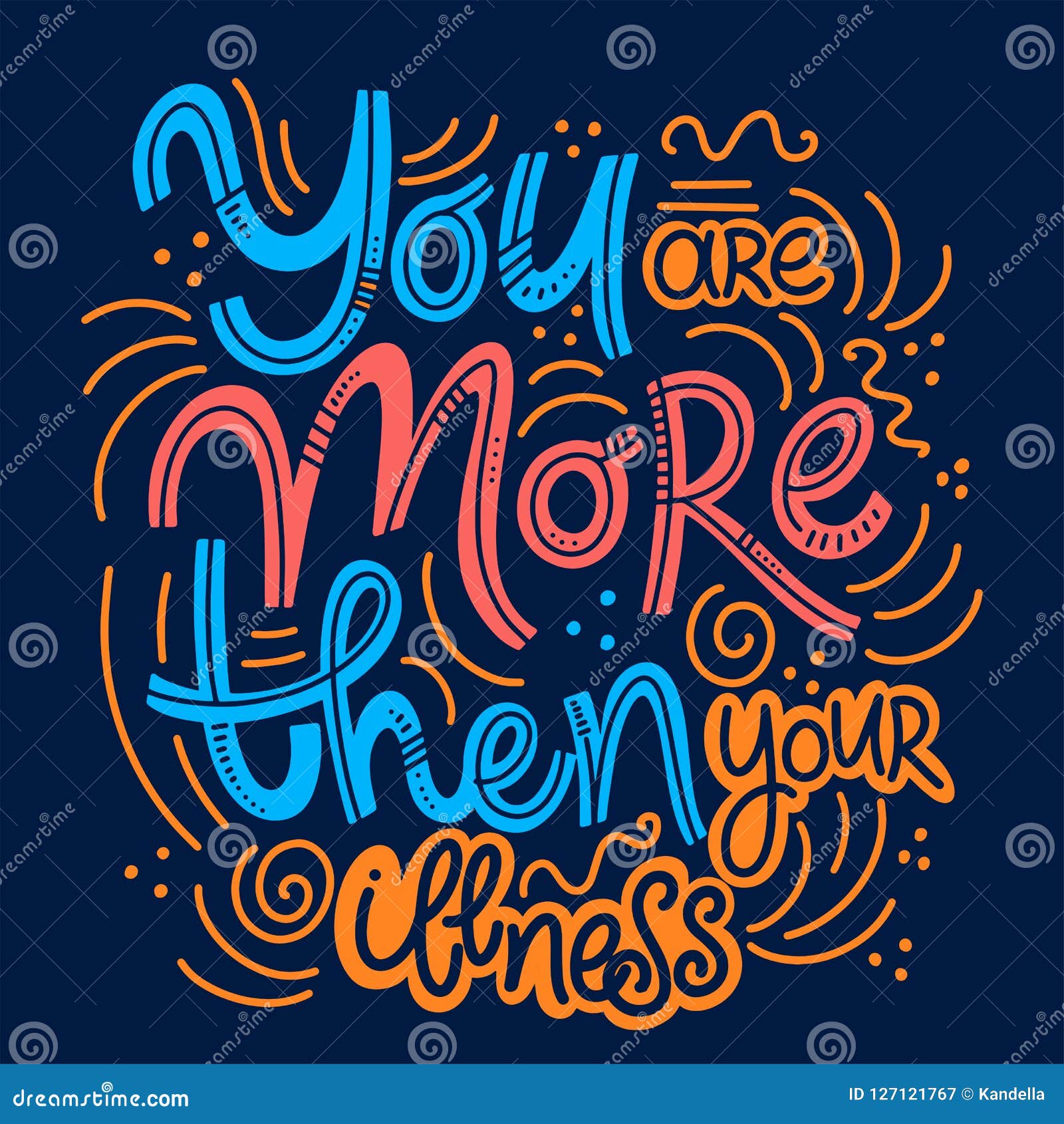 Mental Health Short Quotes Inspirational Quotes For Mental Health Day. Stock Vector - Illustration Of  Positive, Psychology: 127121767