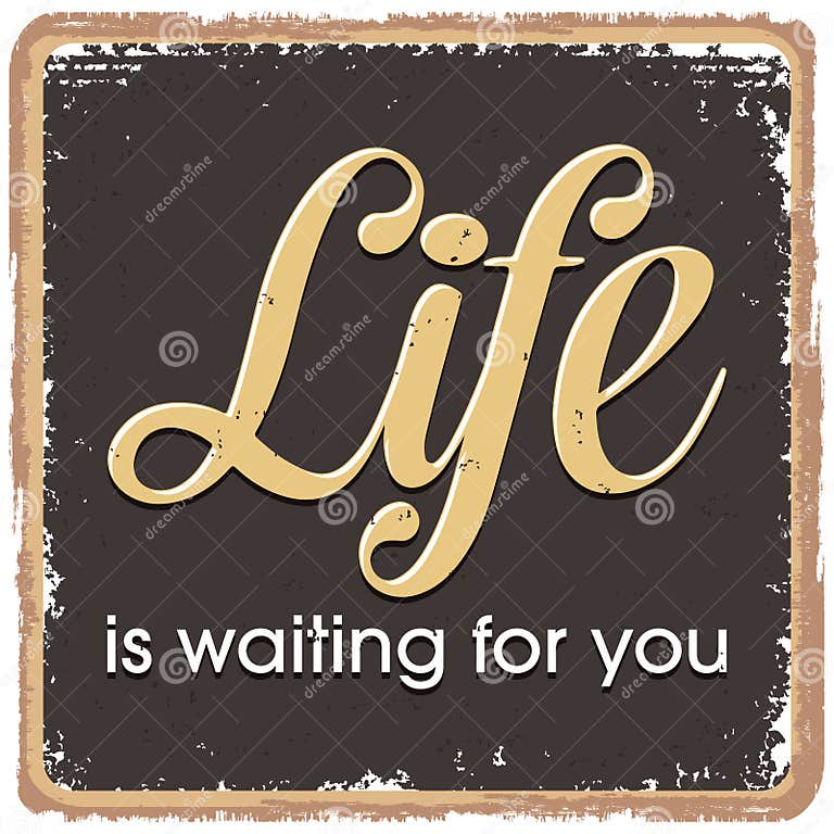 Inspirational Quotes in Retro Style Stock Vector Illustration of peak