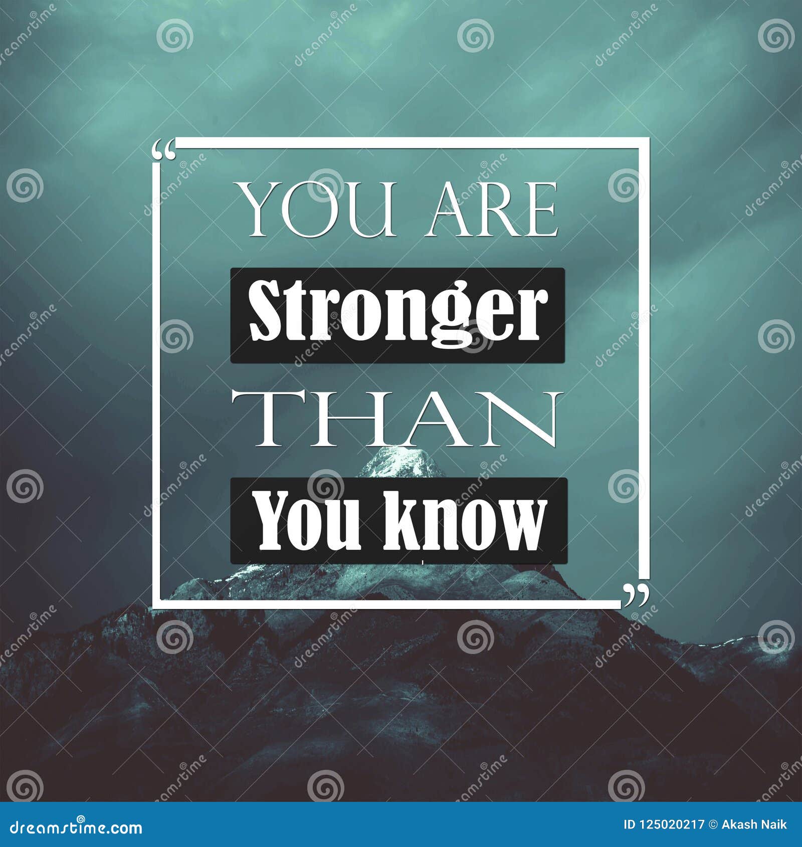 Inspirational Quotes You are Stronger Than You Know, Positive ...