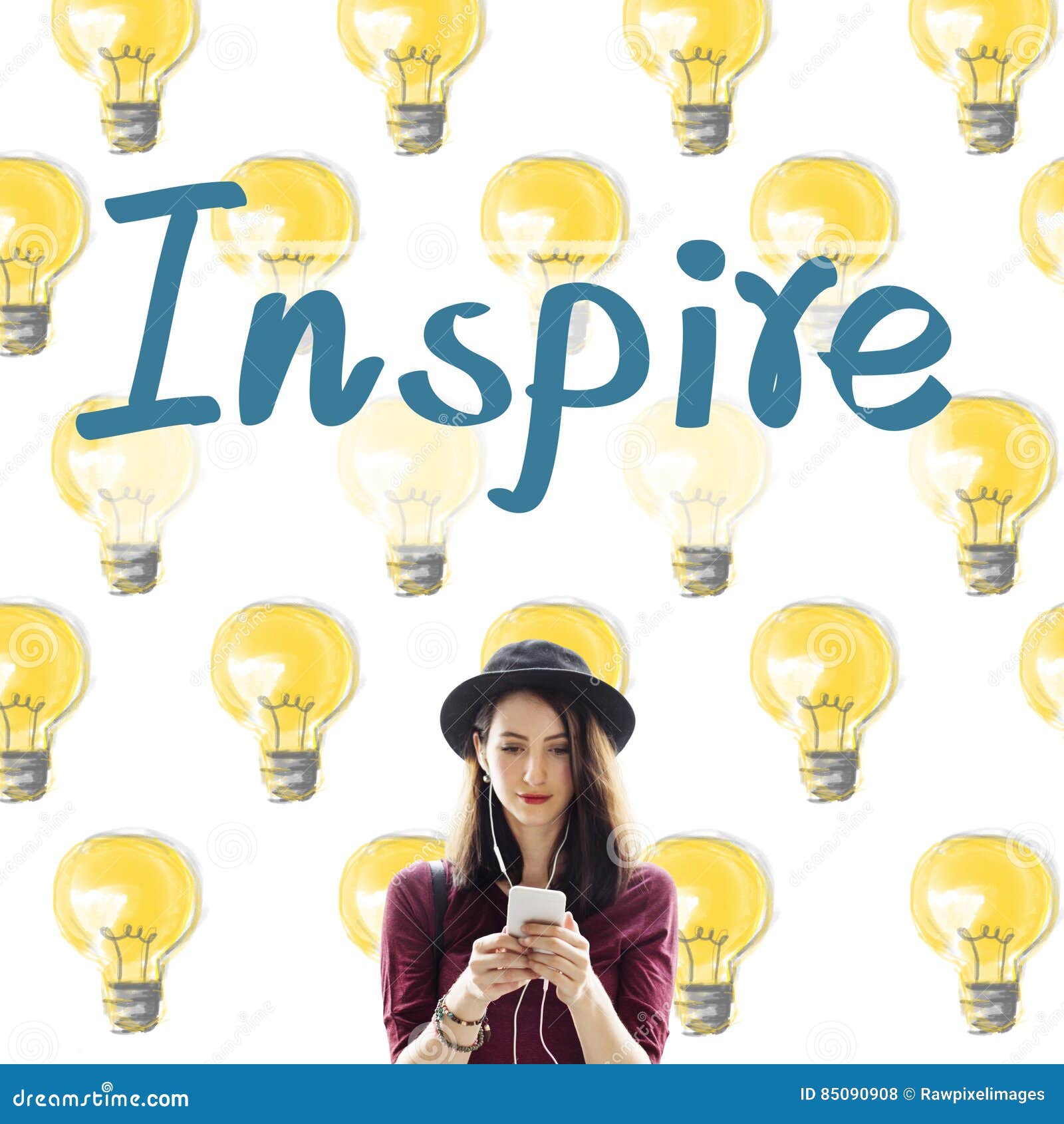 Inspire Aspirations Goal Imagination Innovation Concept Stock Photo ...

