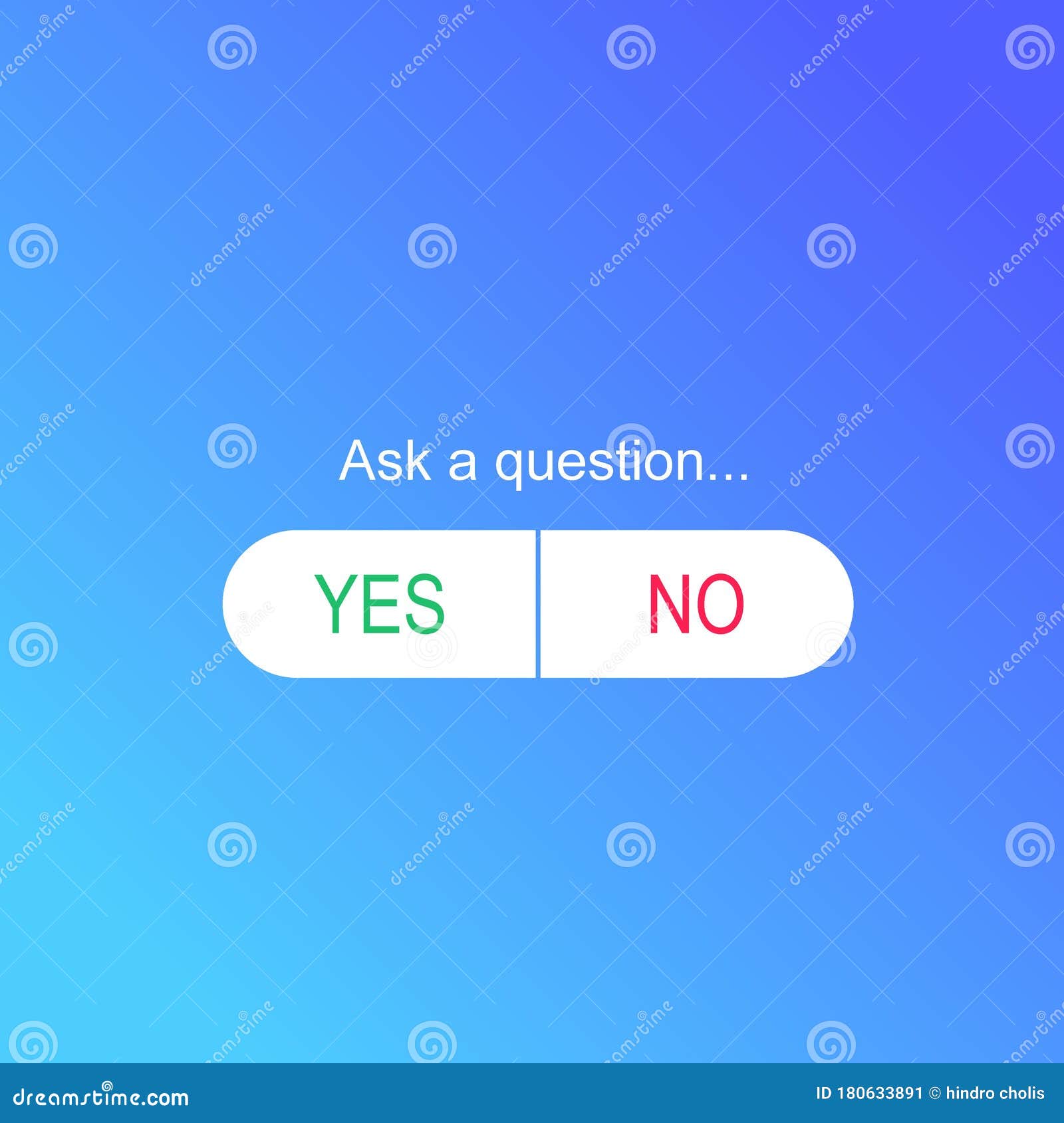 Instagram Buttons, Stickers, Yes No, Polls, Questions, Stock Vector ...