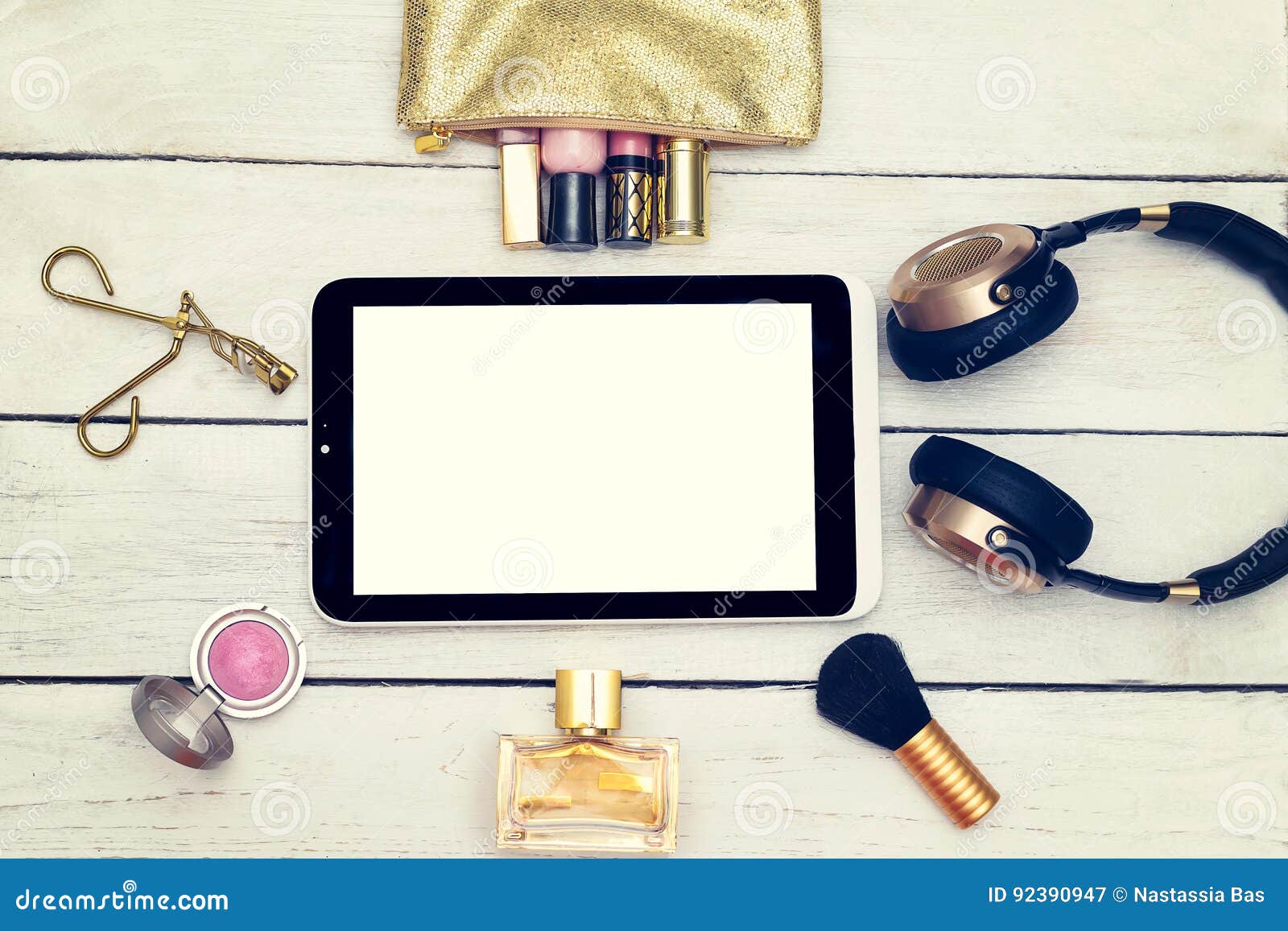 Instagram Filter. Fashion Mockup with Business Lady Accessories Stock ...