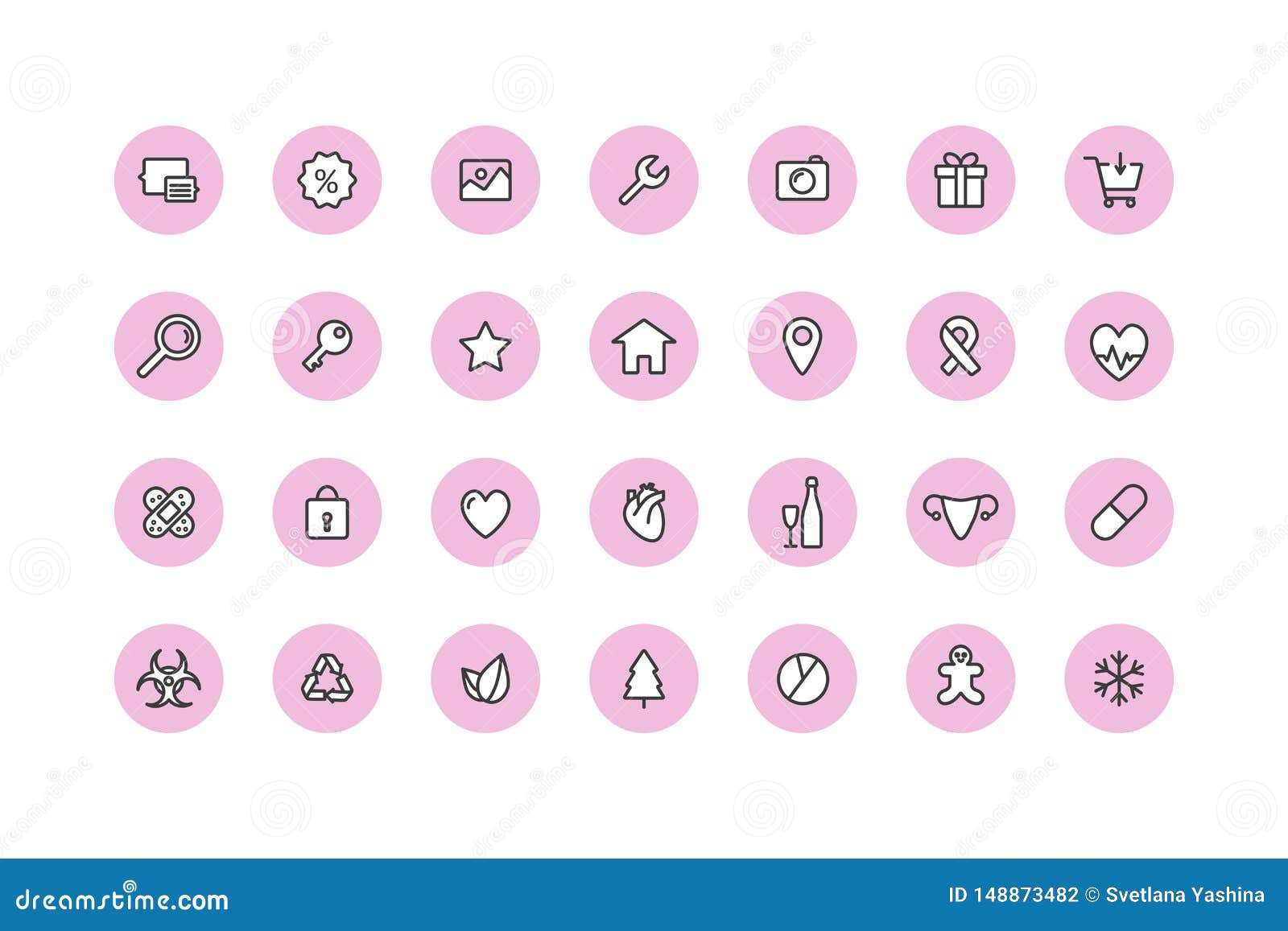 pink symbol instagram highlight icons