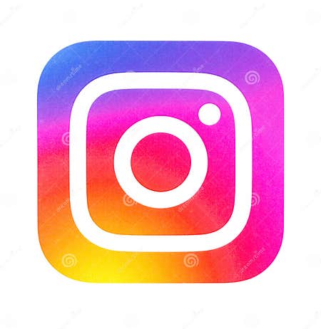 Instagram new logo editorial stock photo. Image of isolated - 128373493