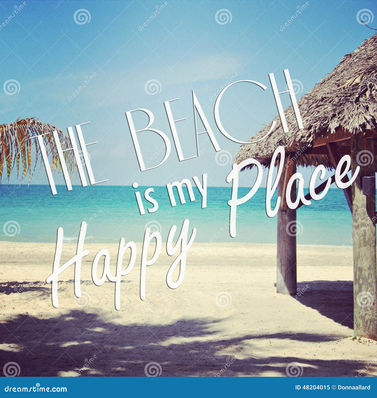  Instagram  Of Tropical Beach  With Quote  Stock Image Image 