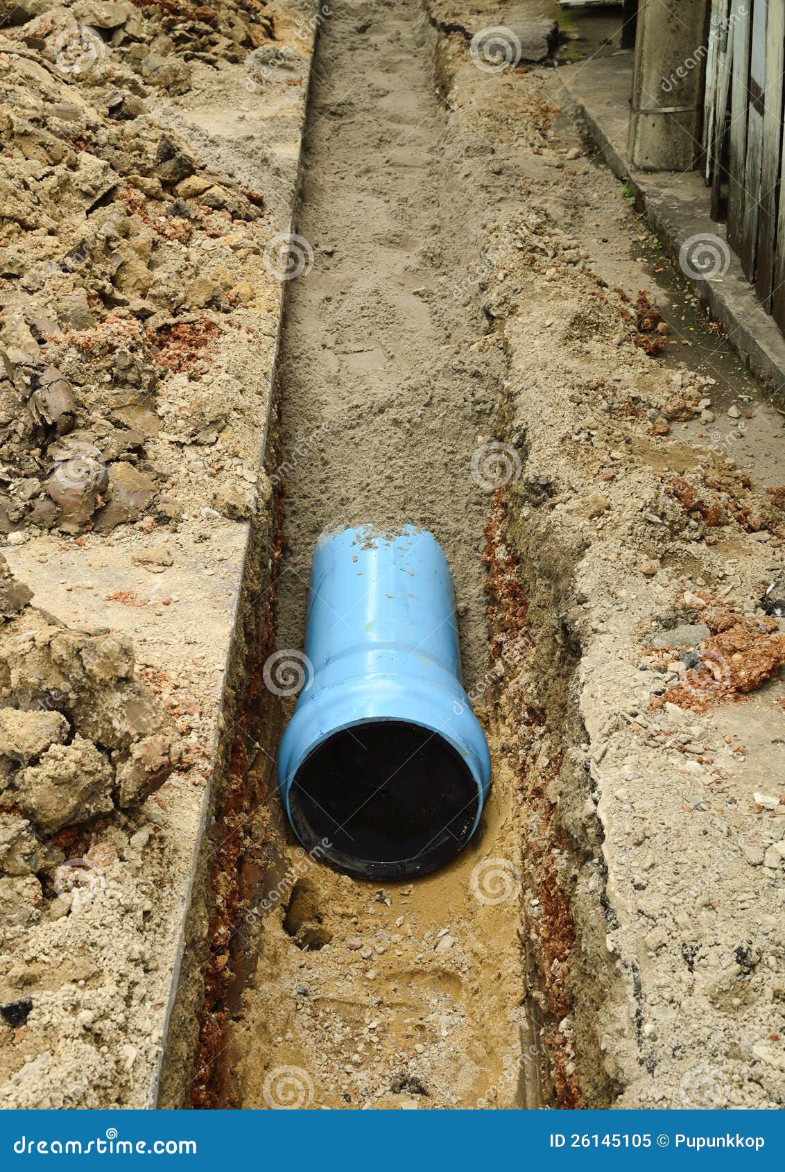 Install new pvc pipe stock image. Image of pipe, upgrade 26145105