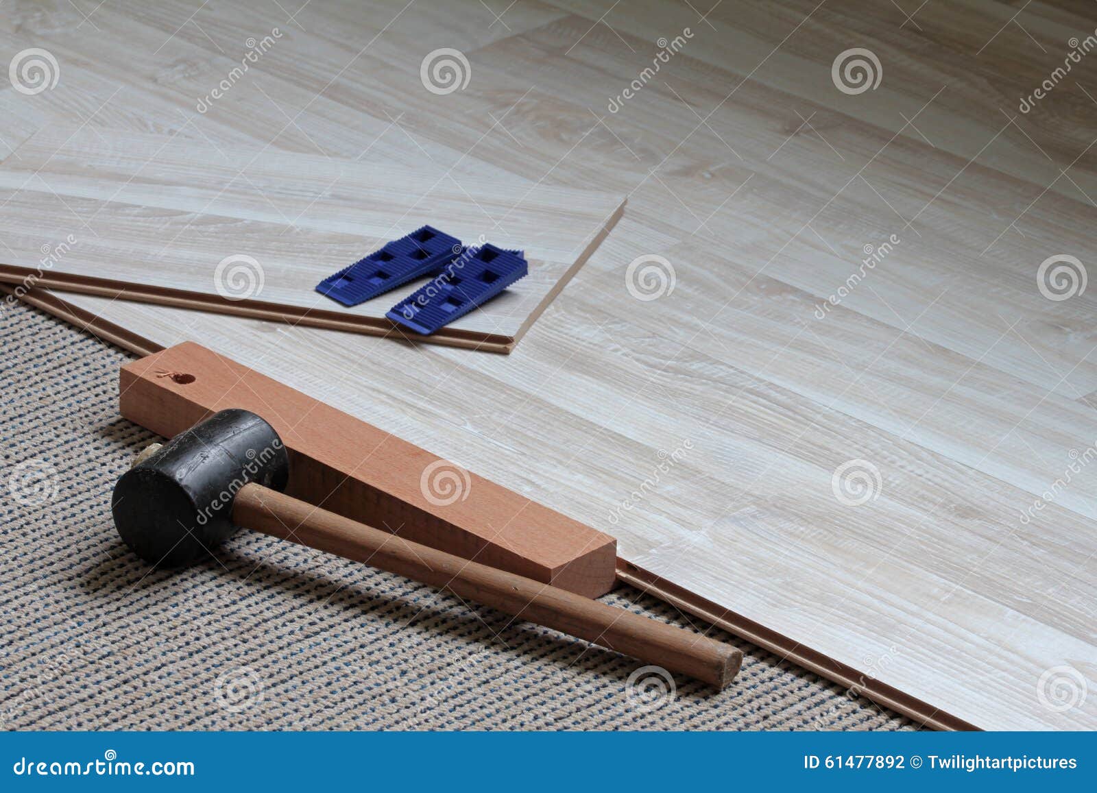 Installation From Click Laminate Stock Photo Image Of Laying