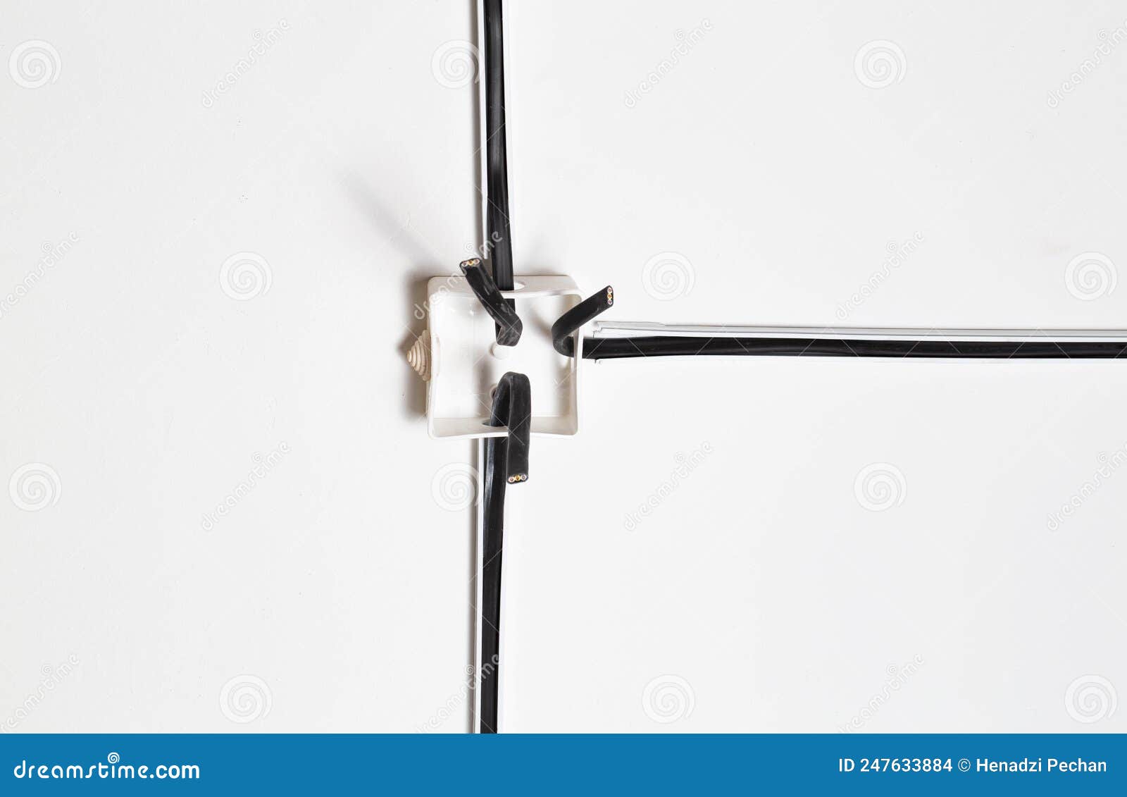 Installation of Electrical Wires and Junction Boxes in the Building