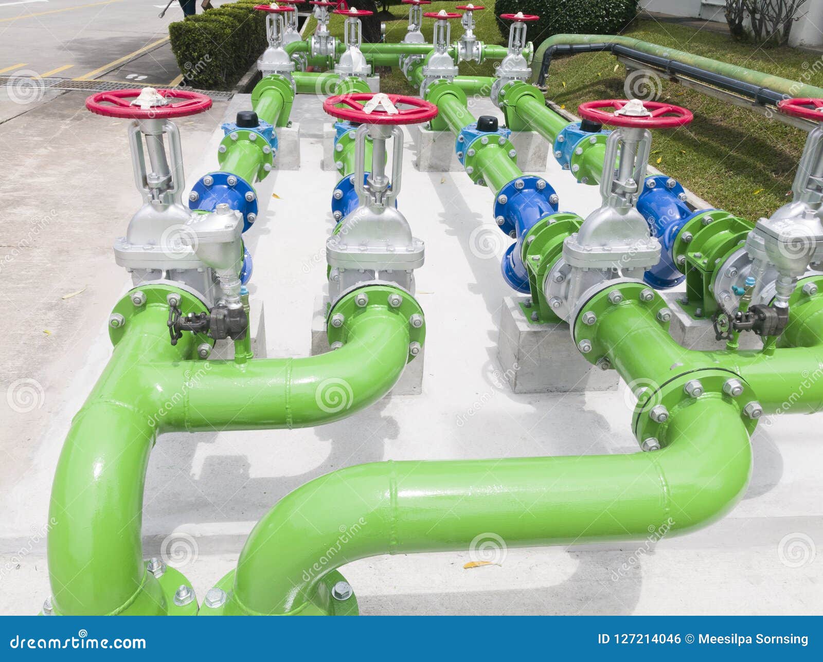 Installation of Green Water Pipe System in the Water System in the