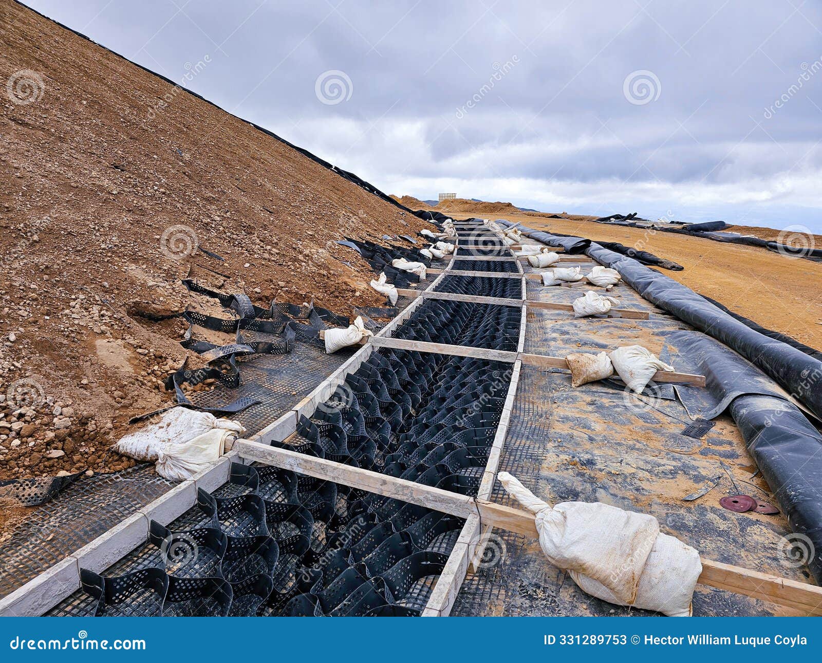 installation process of geosynthetics in industry and mining