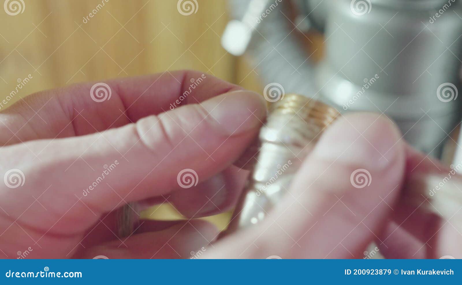 Installation of Water Pipes in the Wall for the Builtin. Outdated Flax