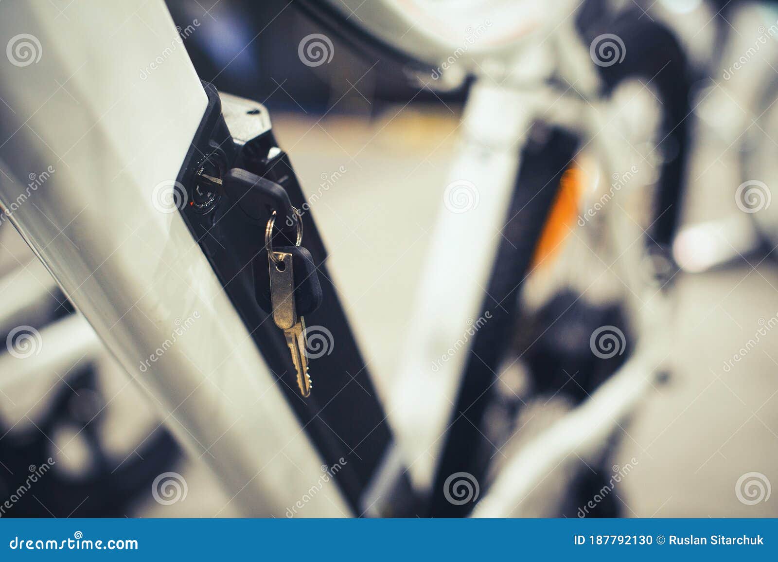Installed Electric Bicycle Battery Stock Photo Image of gear