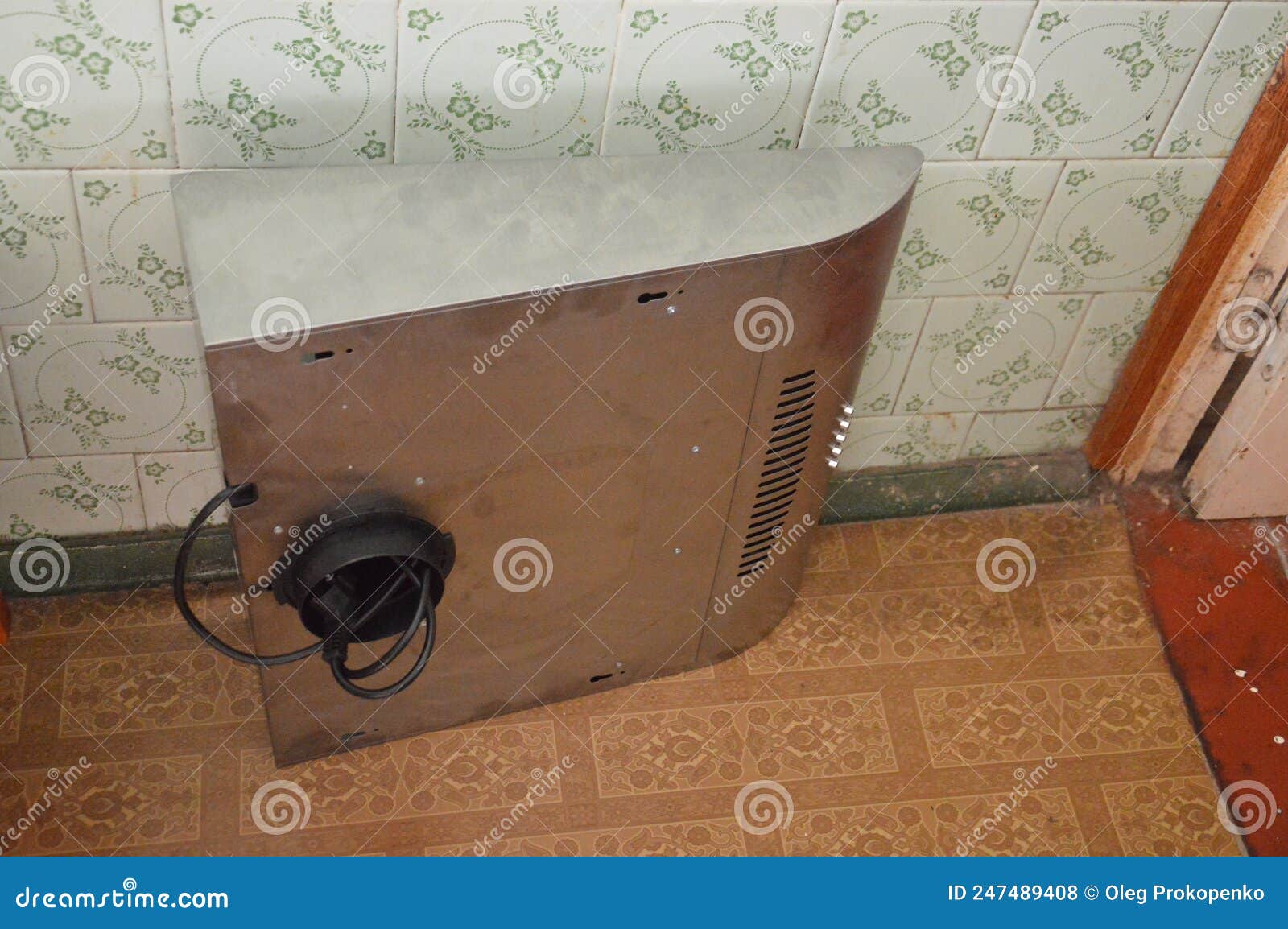 Installing a Kitchen Hood for Ventilation Stock Photo Image of house