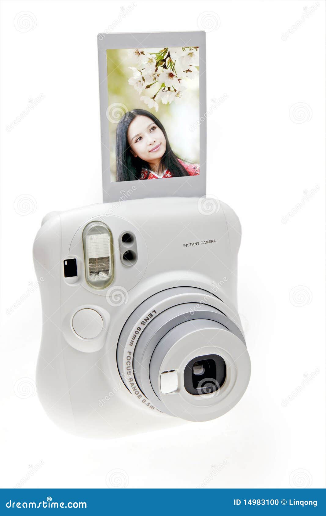 Old Instant Camera With Roller Skate And Vinyl Eighties Stock Image