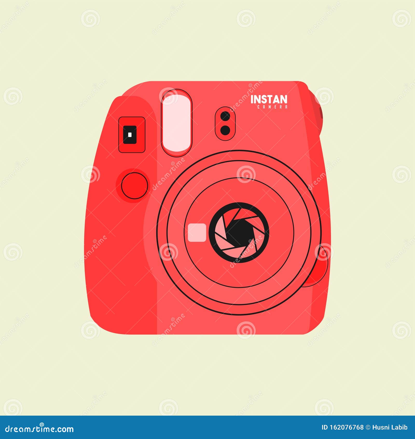 Instant Camera Template Vector Stock Vector Illustration of flash
