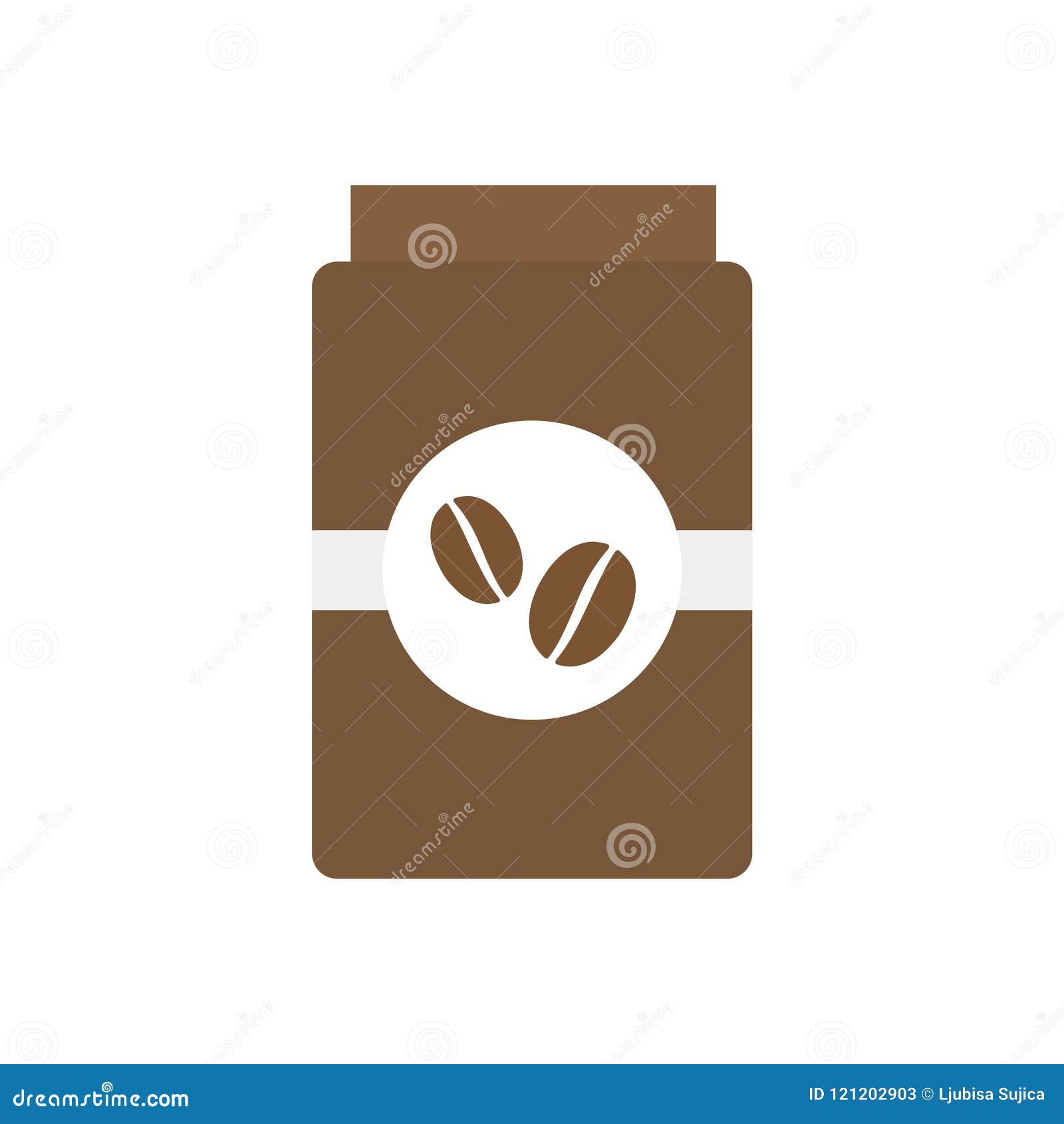 Instant Coffee Jar icon stock vector. Illustration of bottle 121202903