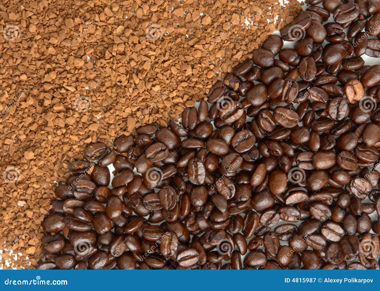 The Instant Coffee Powder and Grain Stock Image Image of breakfast