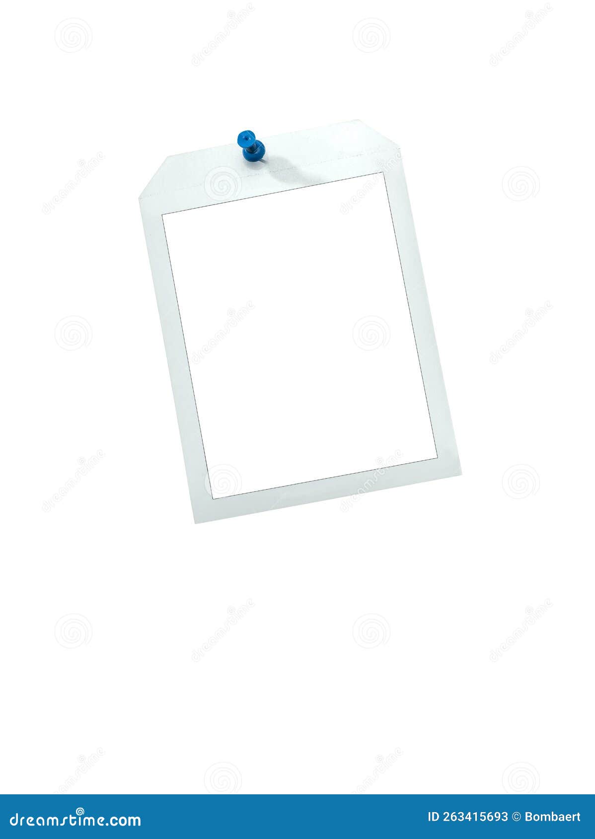 Instant Frames Hang on Wall with Colored Pins Stock Illustration