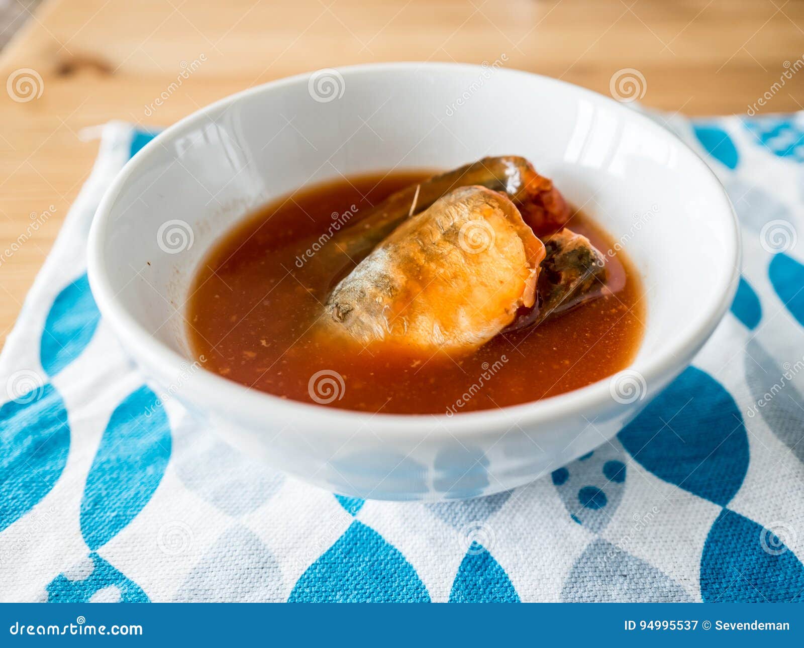 Instant Mackerel Fish in Soup. Stock Image Image of seafood, product