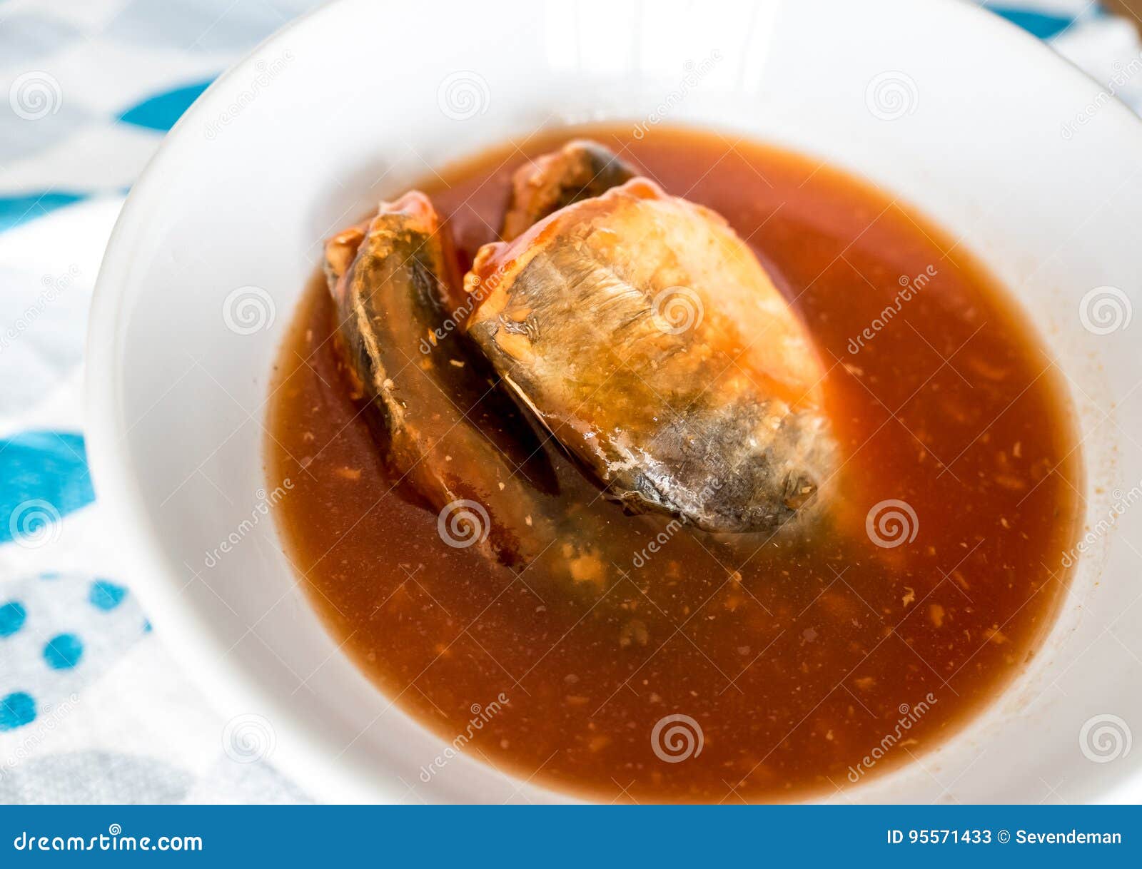 Instant Mackerel Fish in Soup. Stock Image Image of cook, sardine