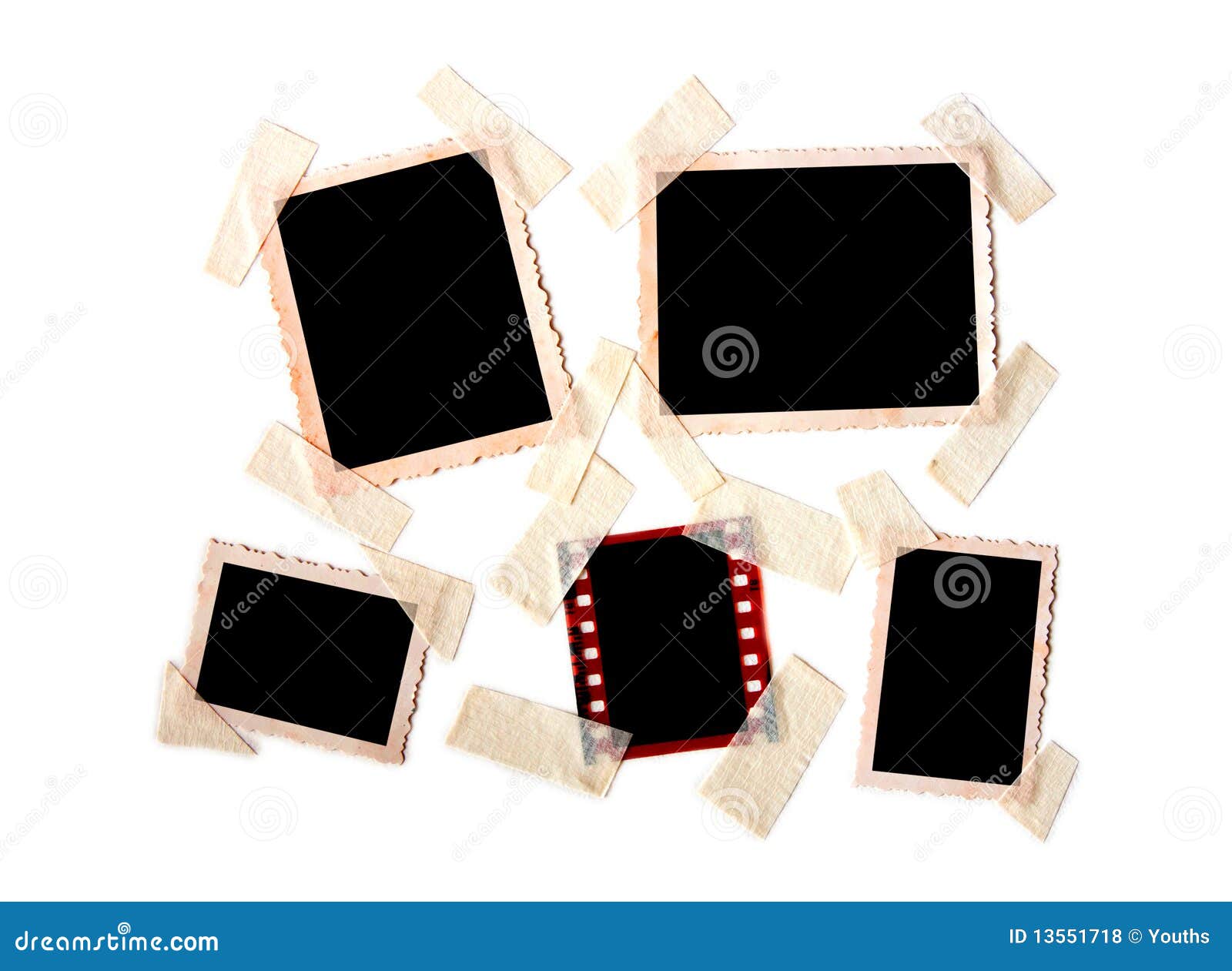 Instant photo frames set stock photo. Image of camera 13551718