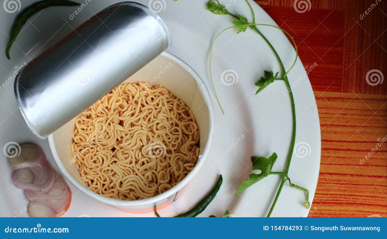 Instant Ramen Noodles in a Cup Stock Image Image of pasta, asian