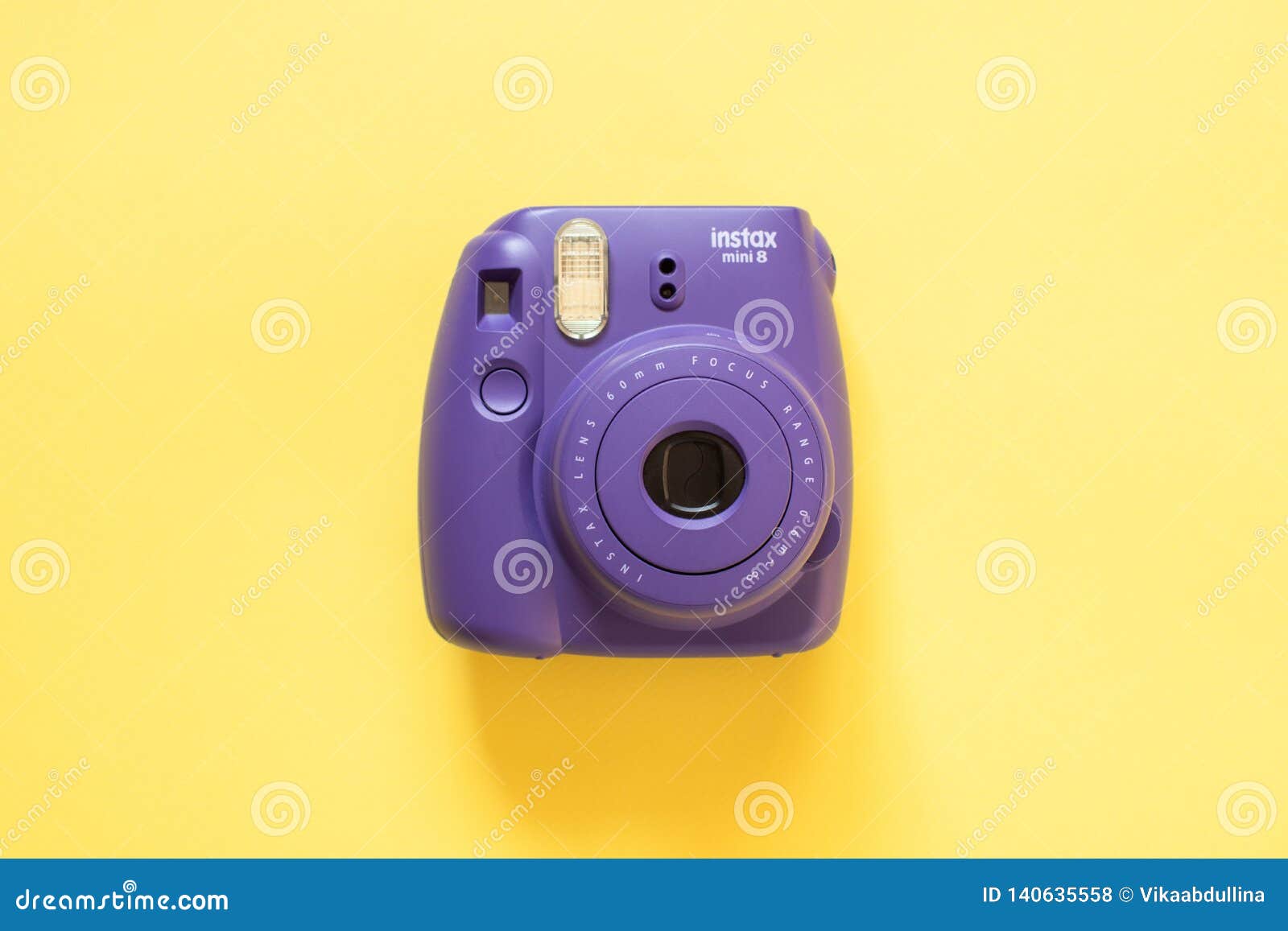 Fujifilm Instax Mini Camera on Yellow Background Editorial Stock Photo -  Image of flash, background: 140635558