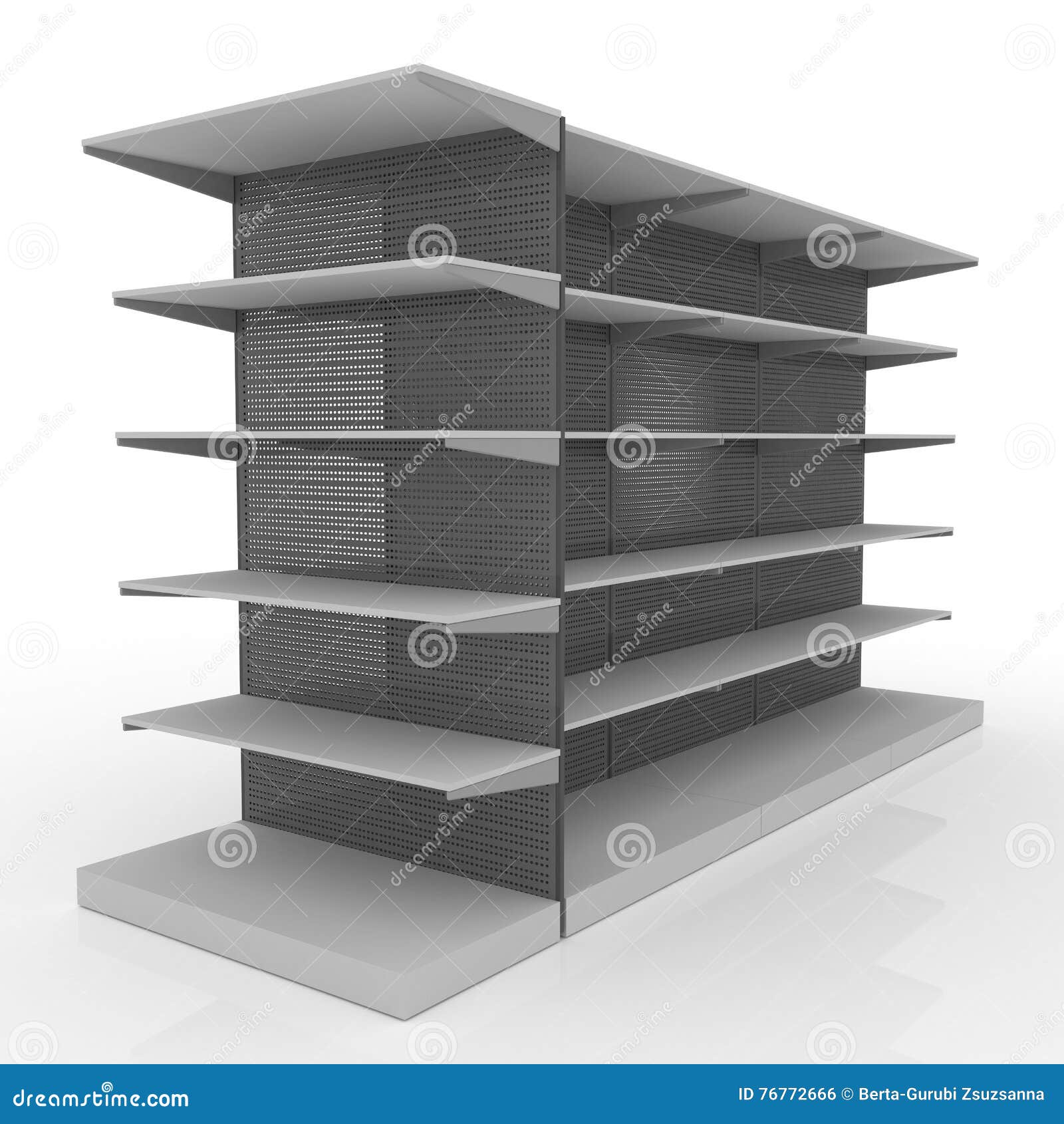 Instore Display - Shelf Mockup Stock Illustration - Illustration of instore, roll: 76772666