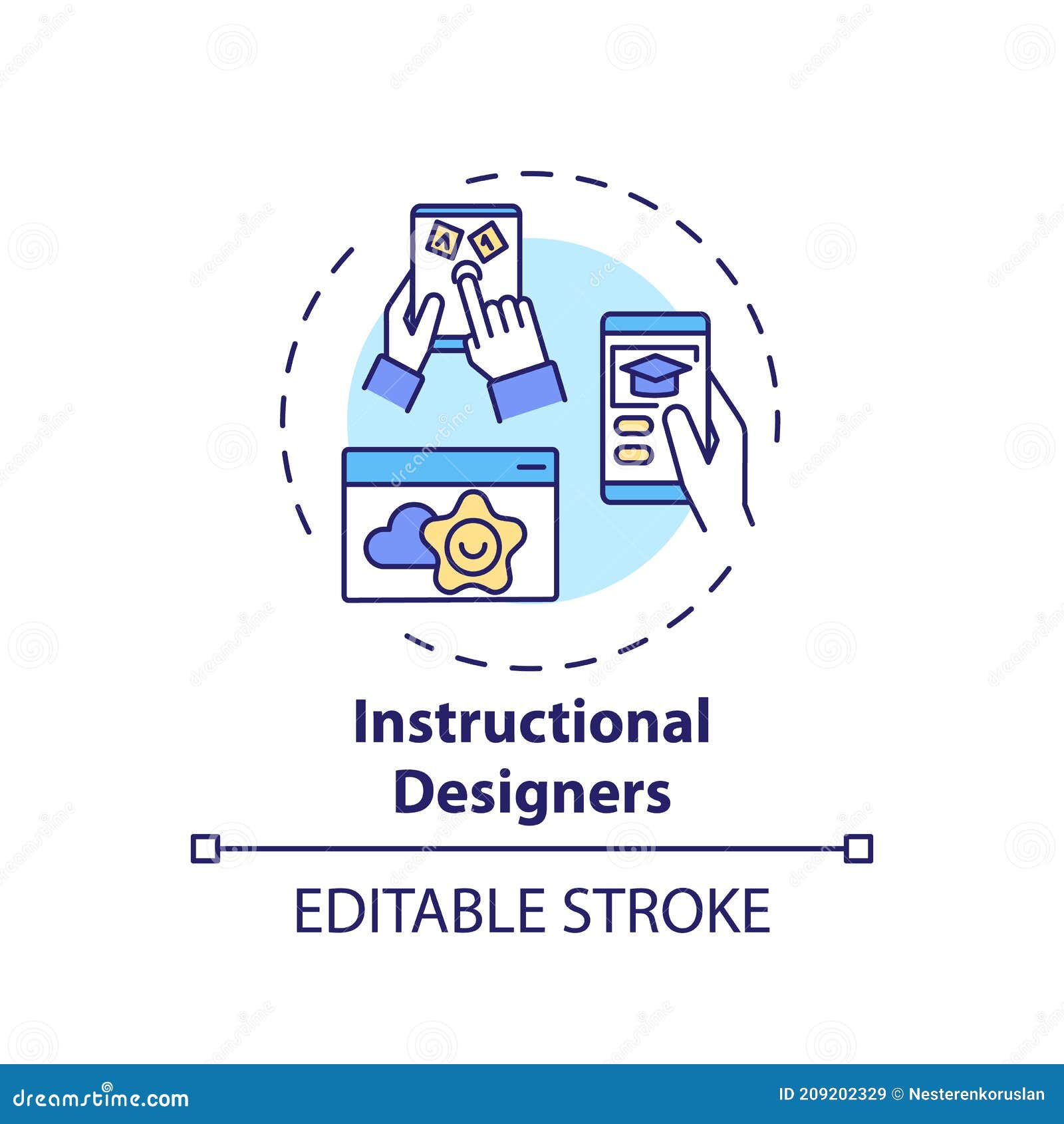 instructional ers concept icon