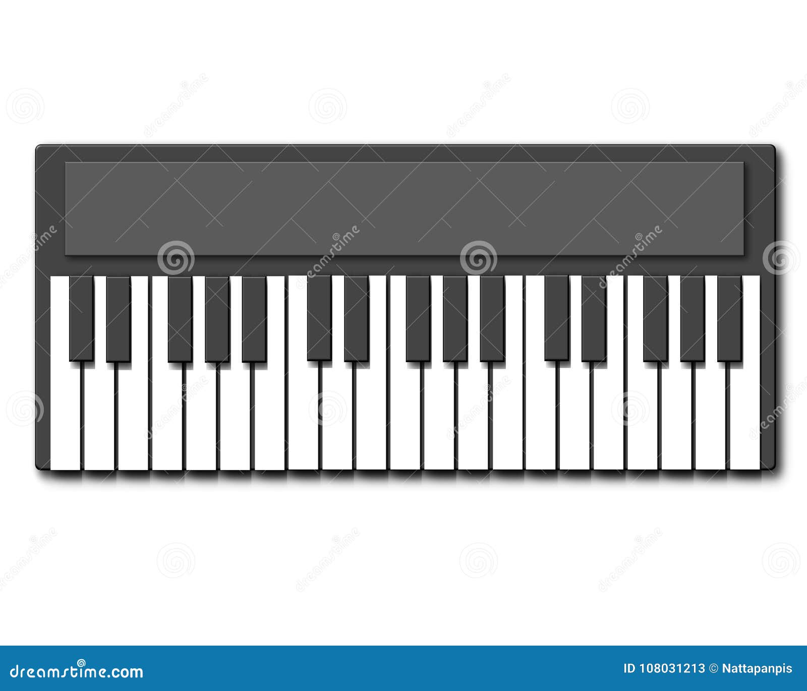 Instrument De Musique, Clavier De Piano Illustration Stock