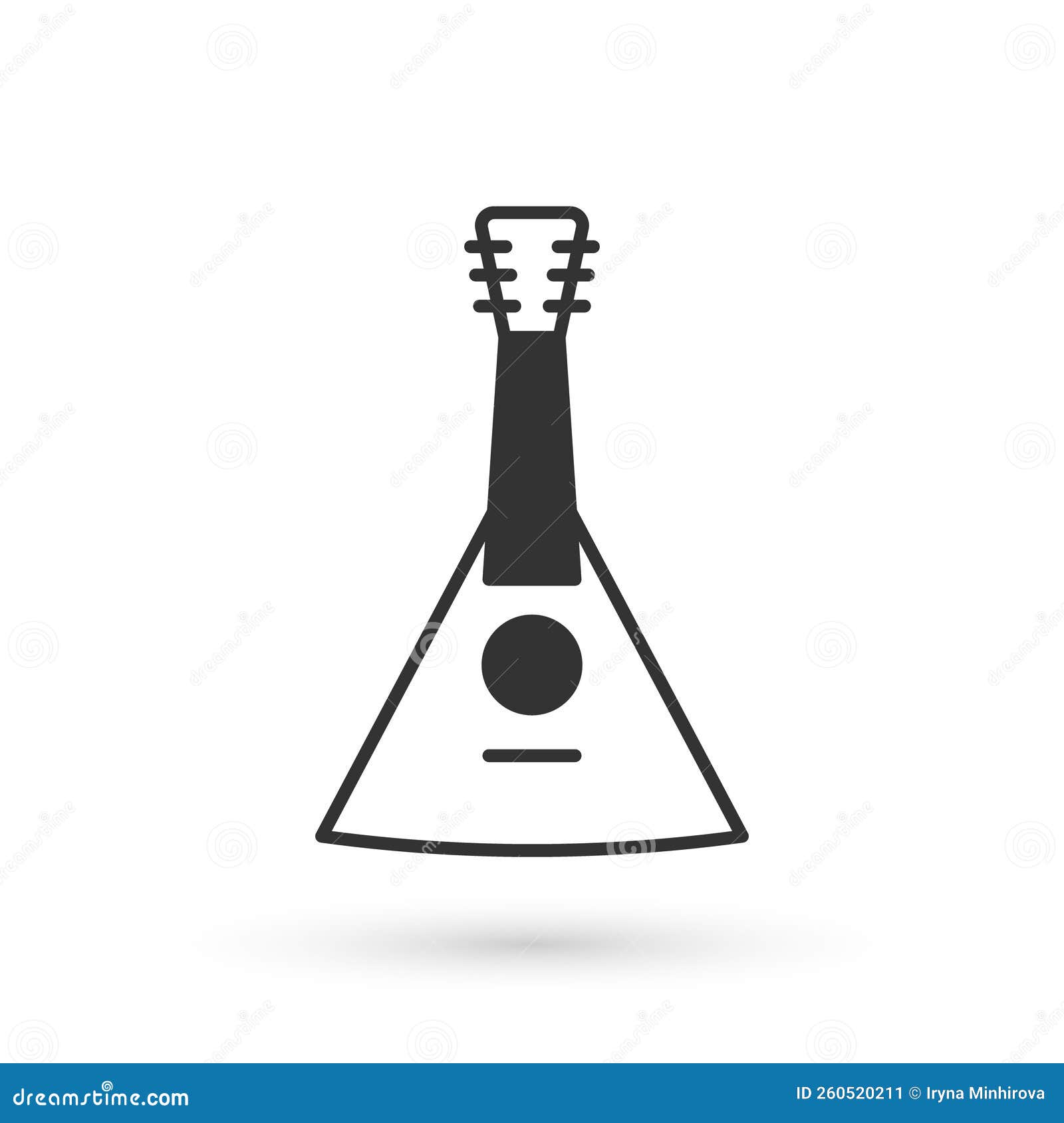 instrument de musique triangle isolé sur fond blanc. illustration