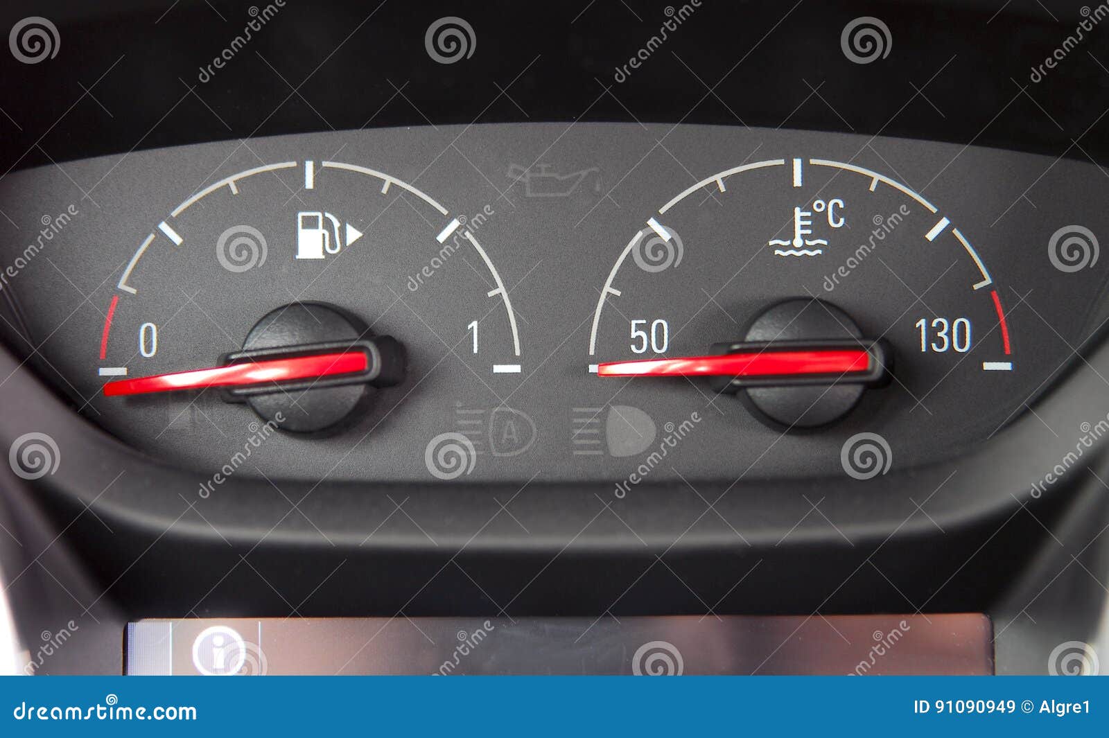Instrument Panel of the Car Stock Image Image of dial, gasoline 91090949