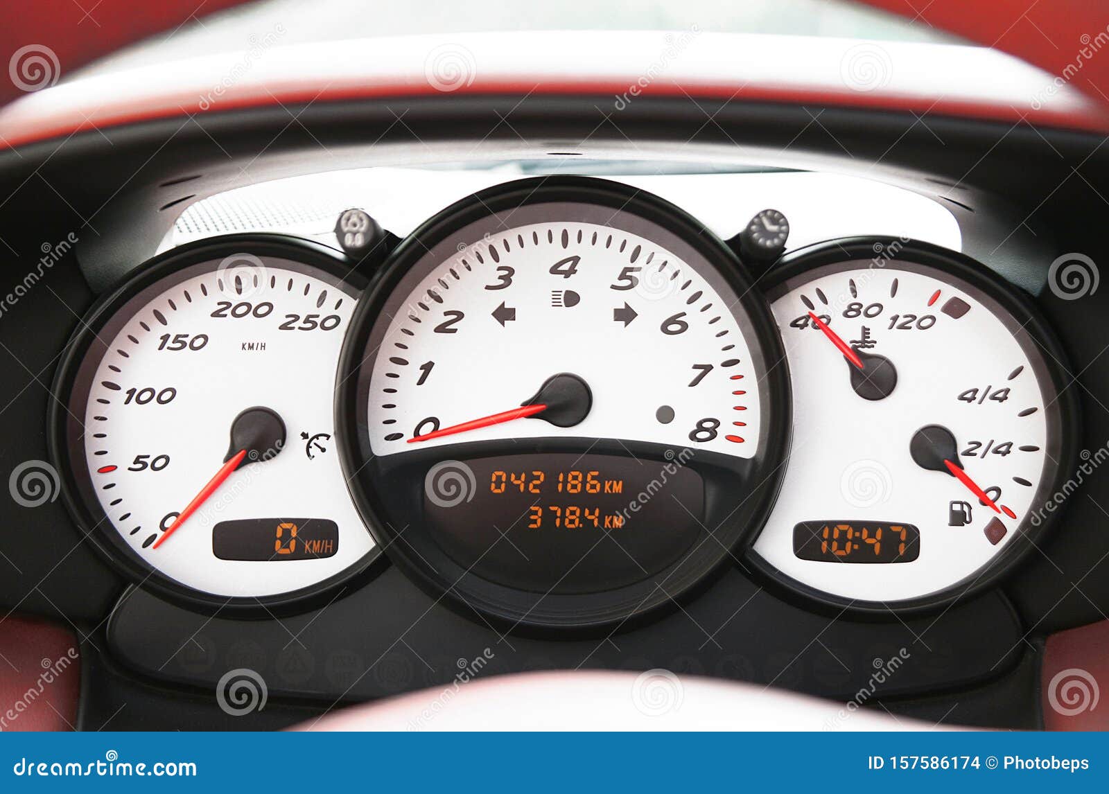 Instrumentation D'une Voiture De Sport Photo stock Image du instrument, manomètre 157586174