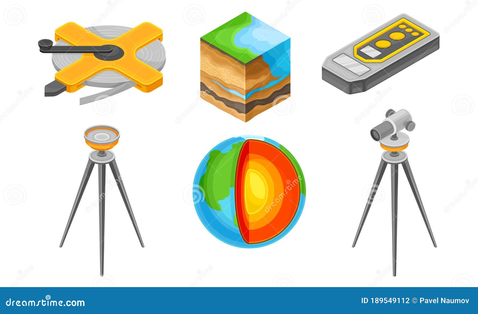 Instruments De Mesure De Géologie Avec La Section De Sol Et L