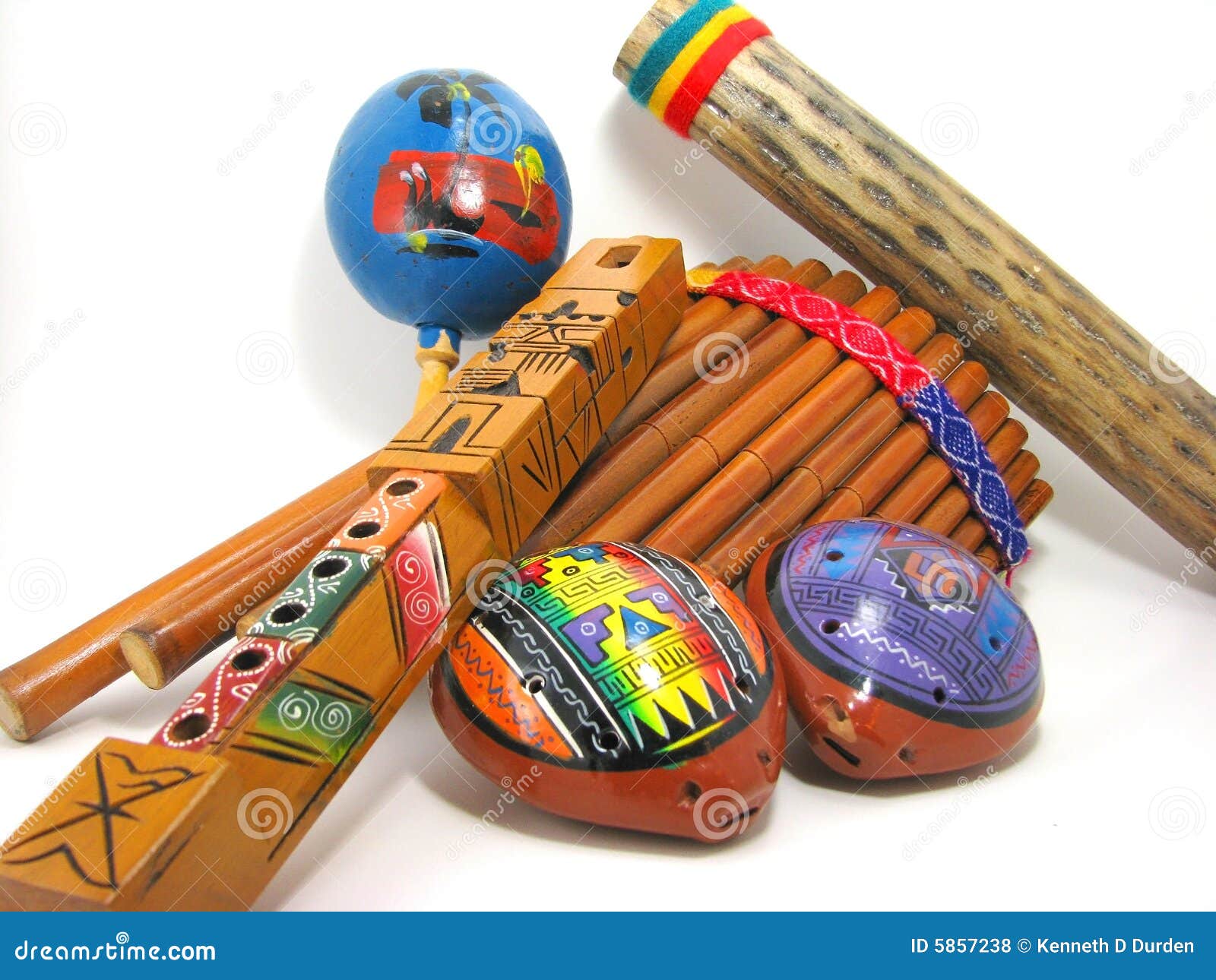 Instruments Musicaux Hispaniques Photo stock Image du ocarinas