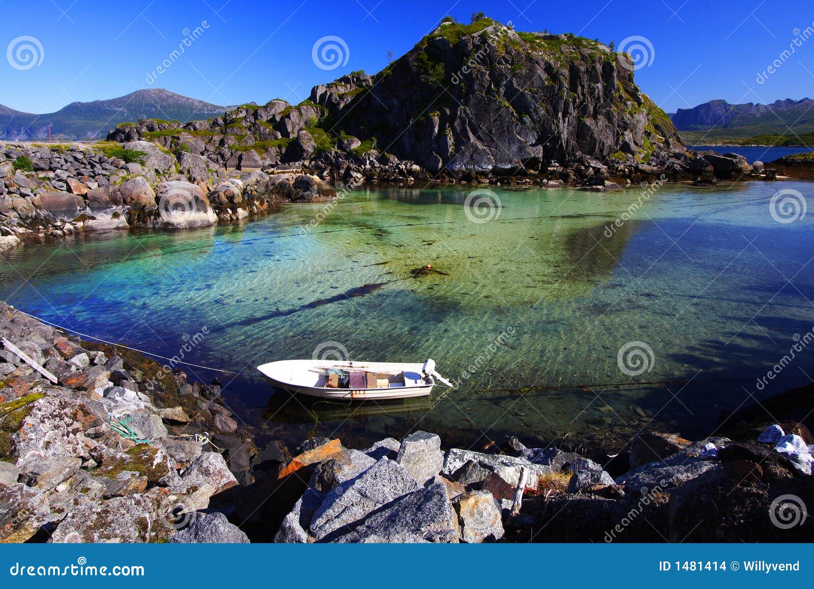 insulated boat in the senja island