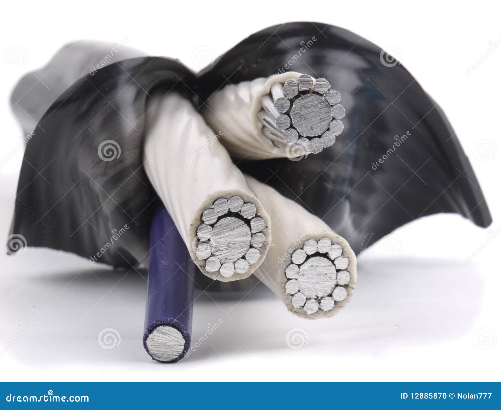 Insulated power cable stock photo. Image of equipment - 12885870