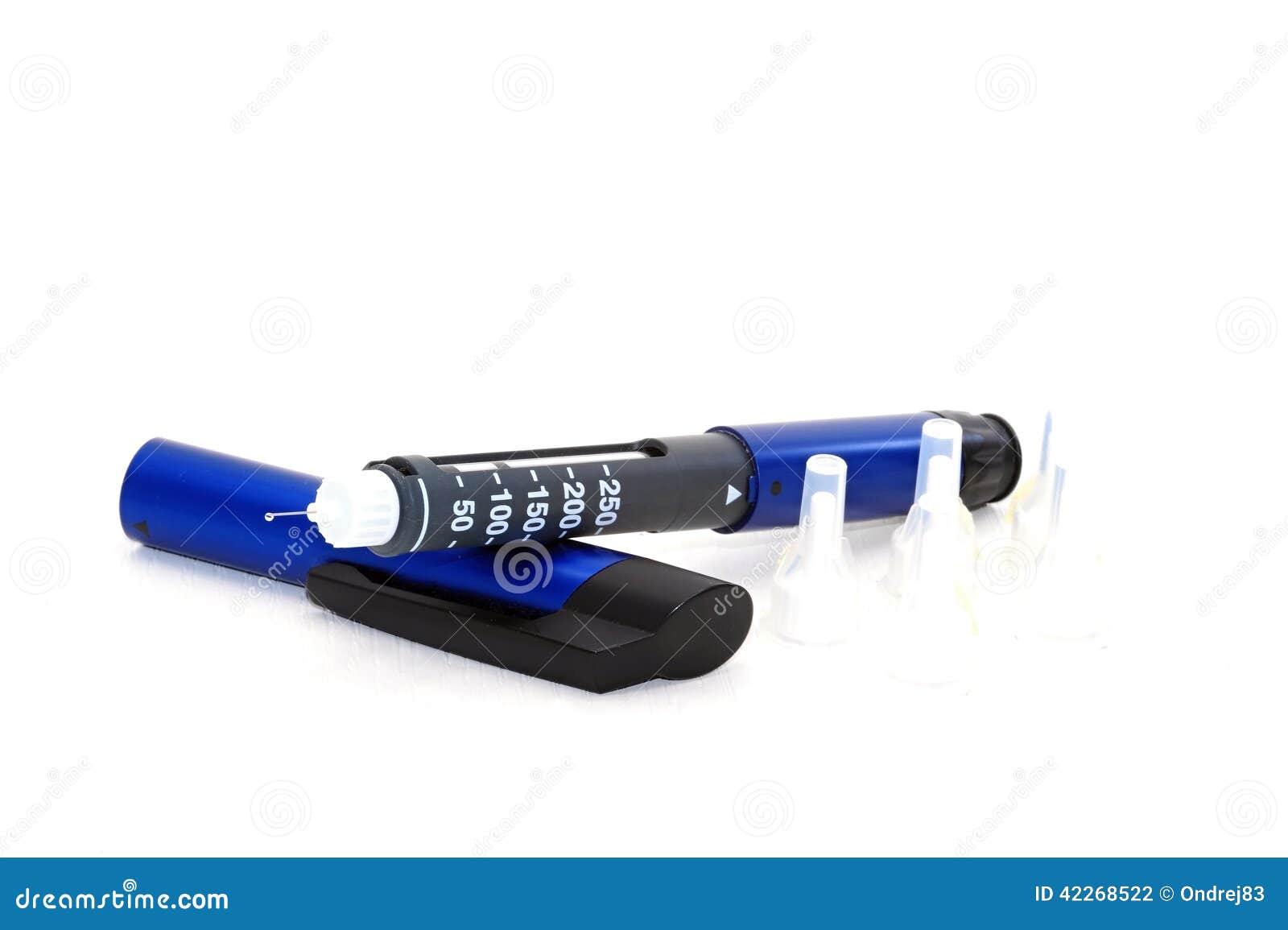 Insulin pen stock photo. Image of needle, injection, syringe 42268522