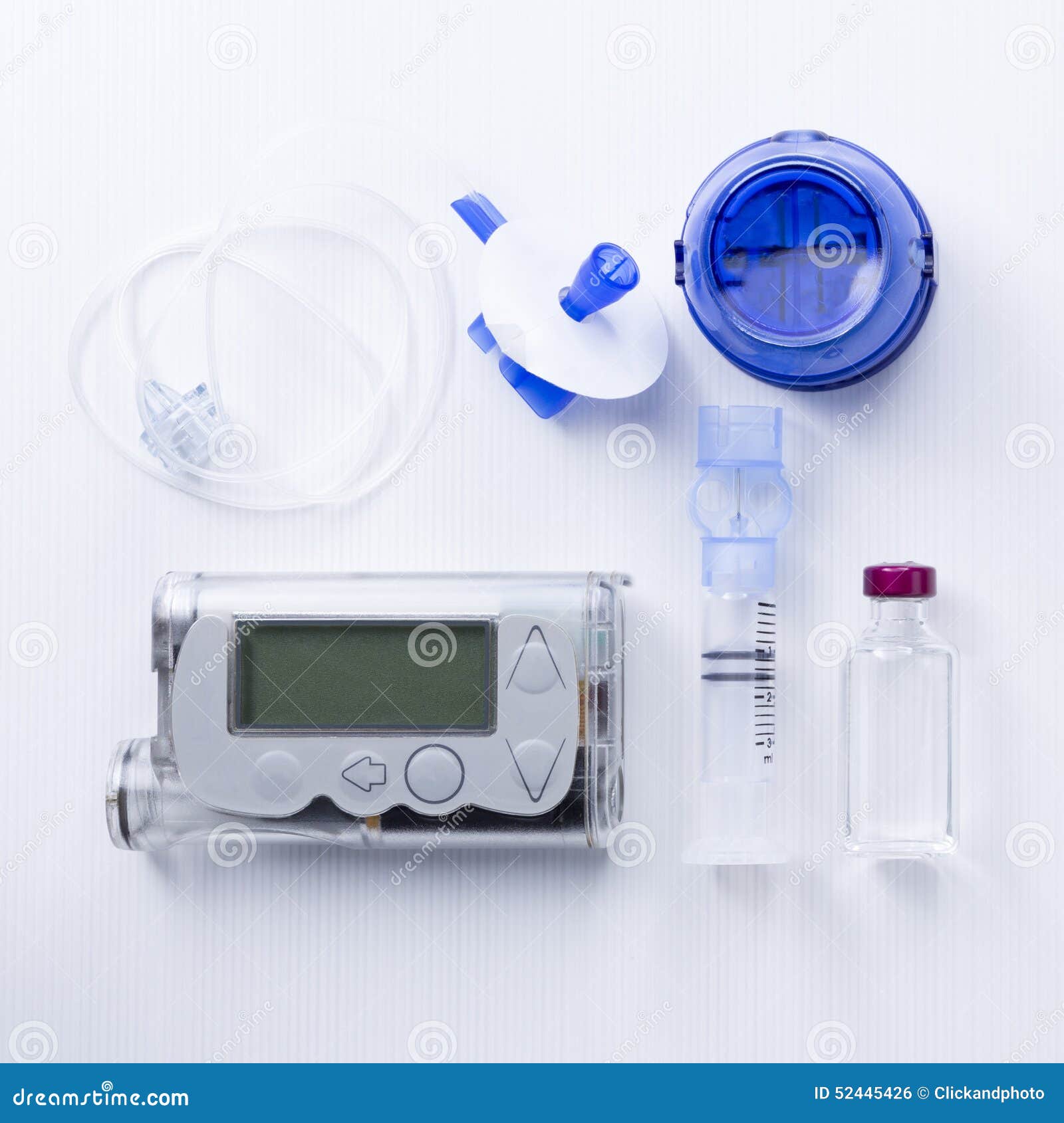 Insulin Pump Set Background Stock Photo Image 52445426